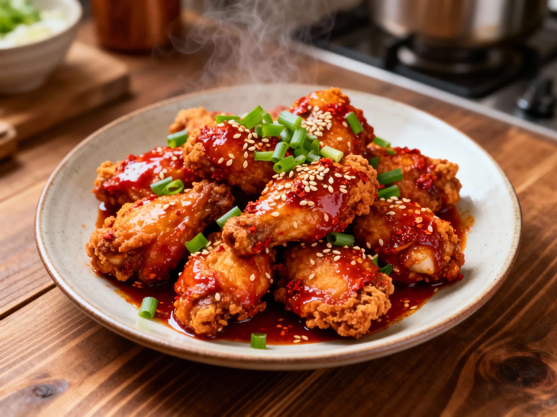 Korean Gochugaru Fried Chicken