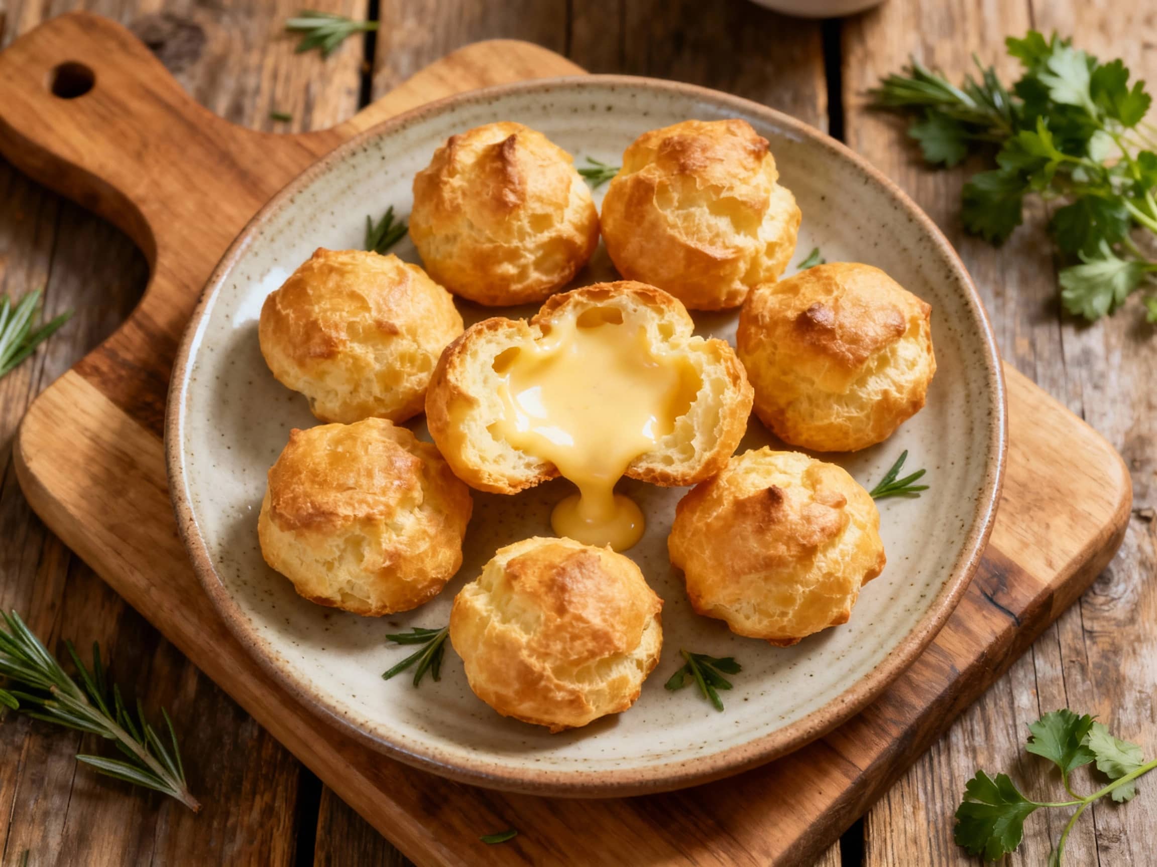 Mini Gruyère Fondue Gougères - Image 1