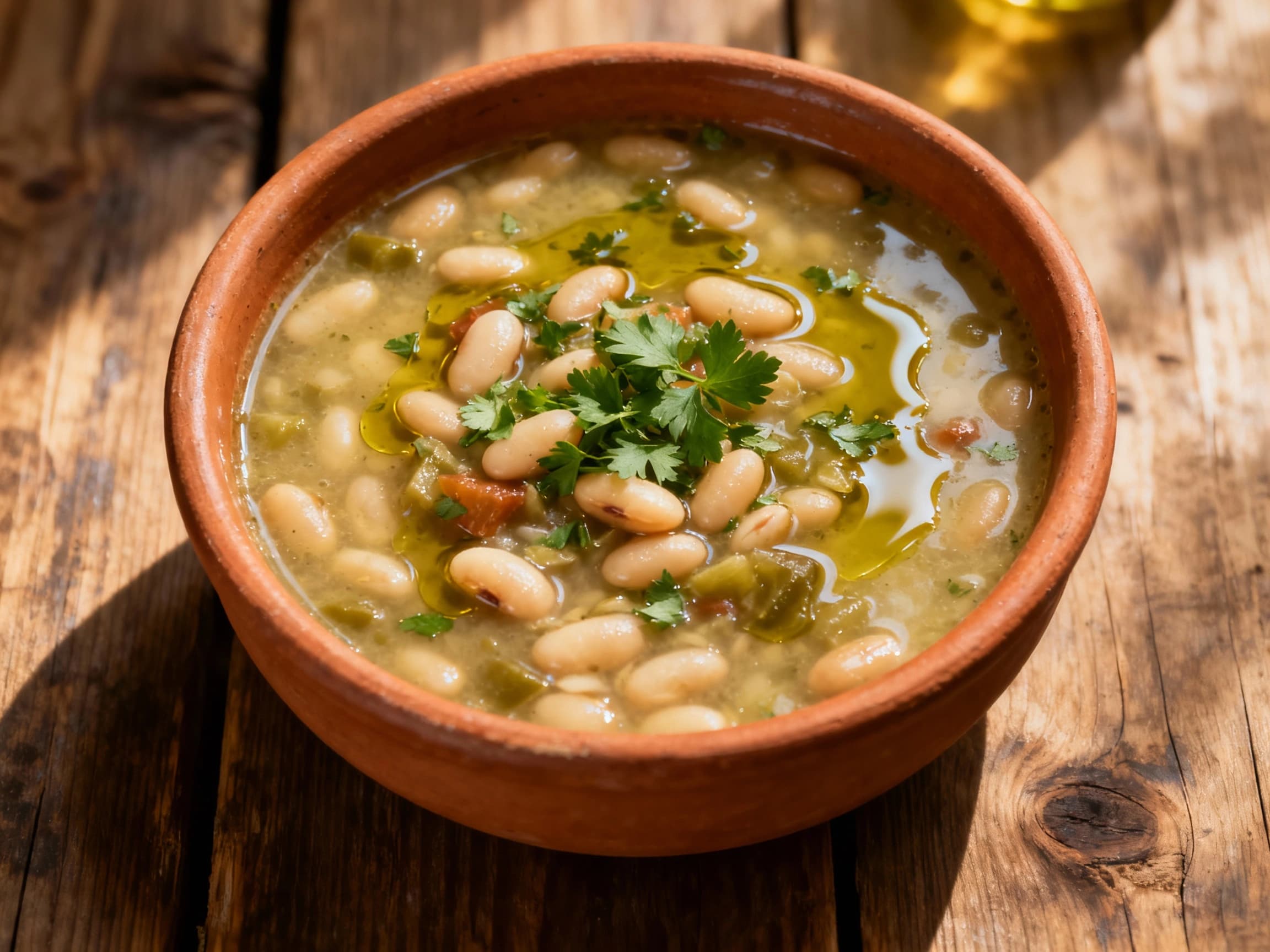 Classic Fasolada: Greek Bean Soup