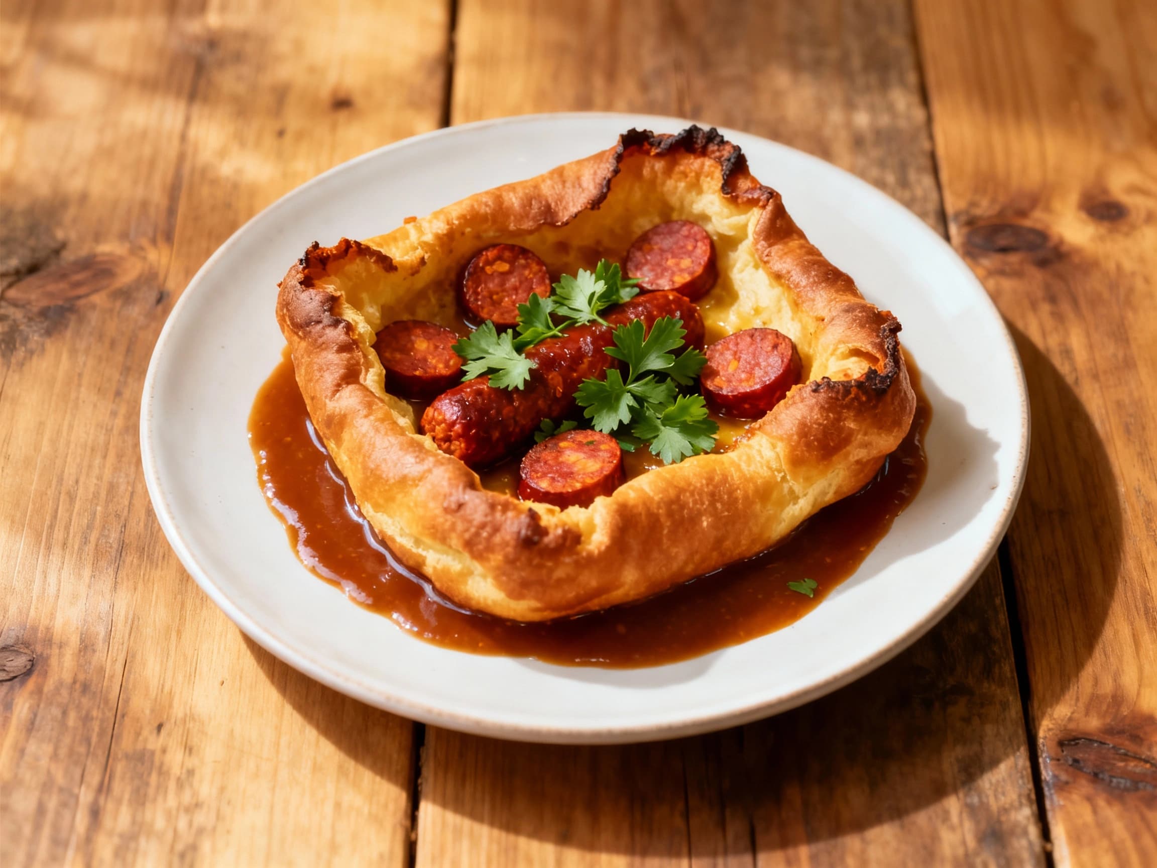 Spicy Chorizo Toad in the Hole