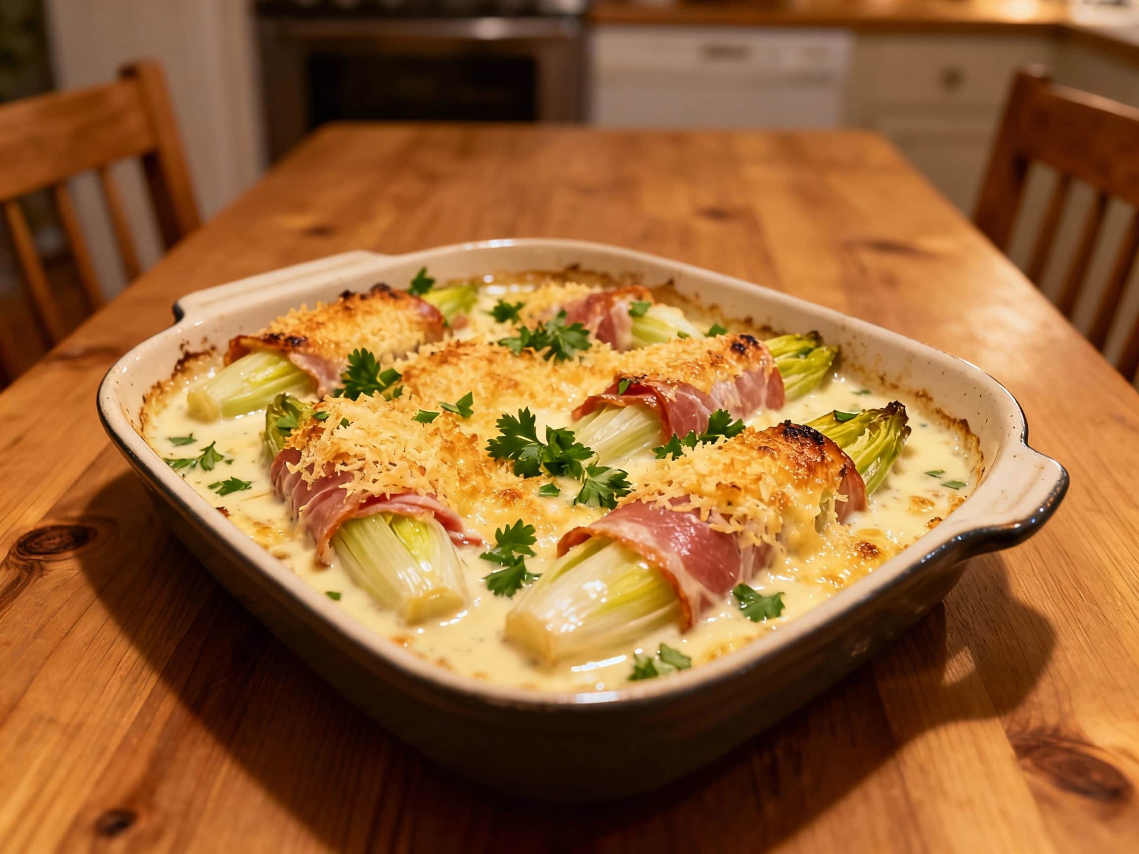 Endives au jambon