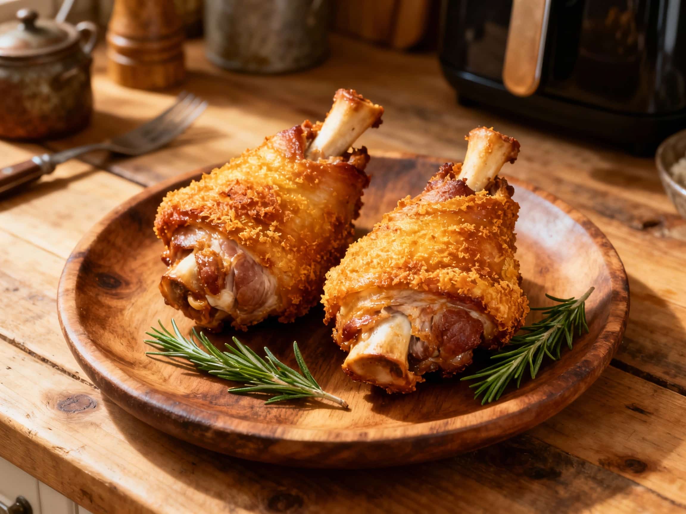 Air‑Fryer Crispy Schweinshaxe (Small Knuckles)