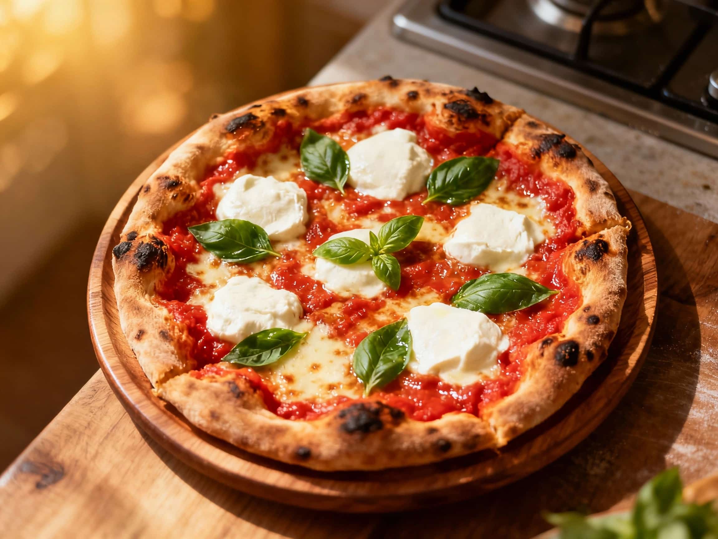 Authentic Neapolitan Margherita Pizza
