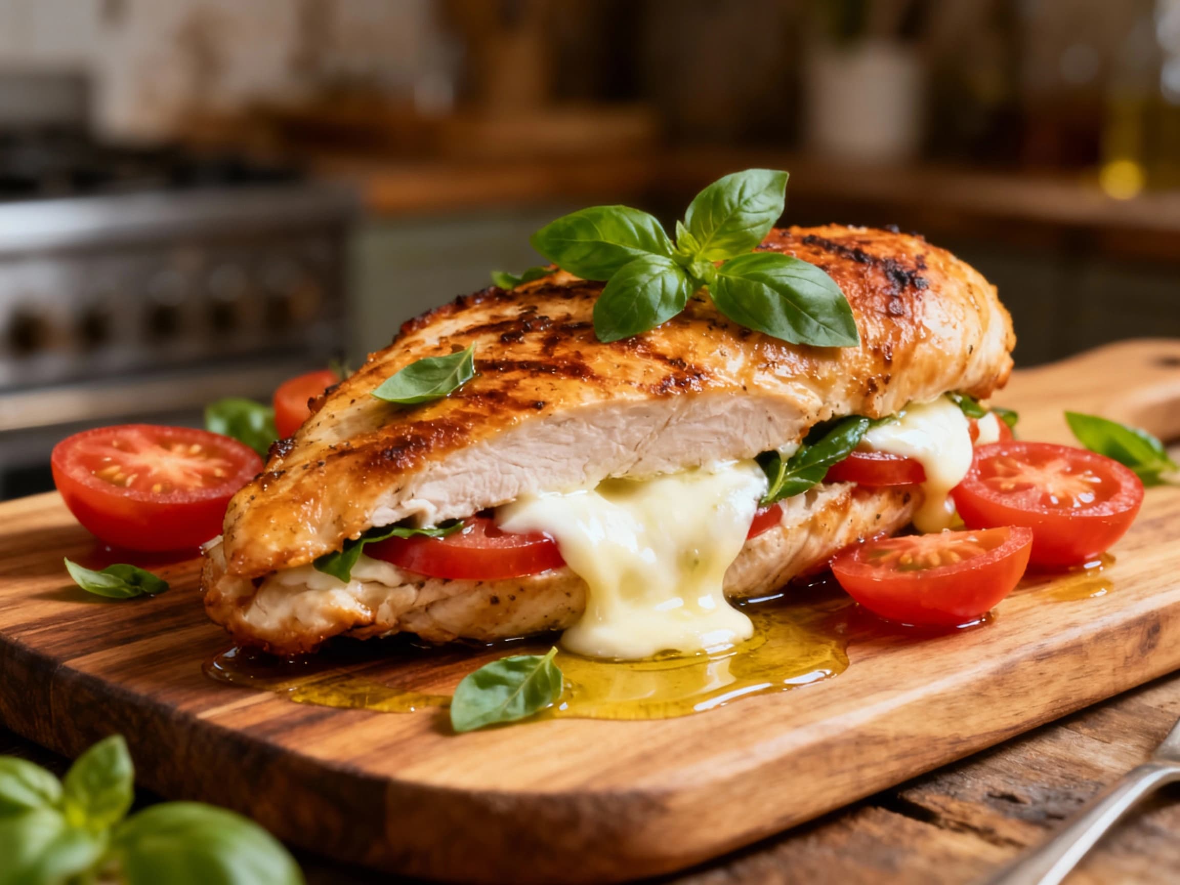 Caprese Stuffed Chicken Breast