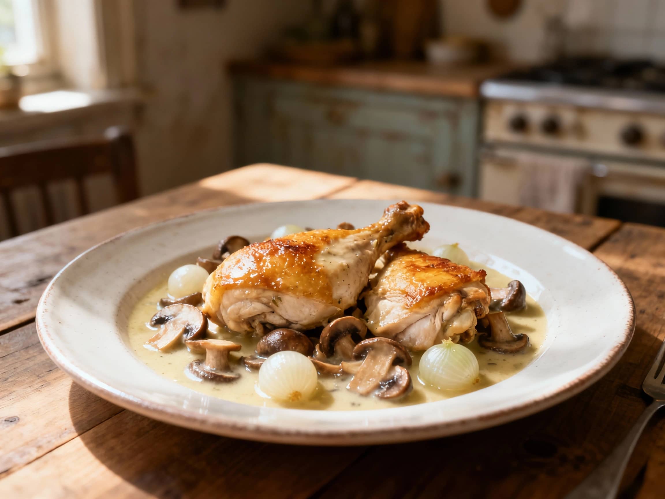 Chicken au Vin Blanc - Image 1