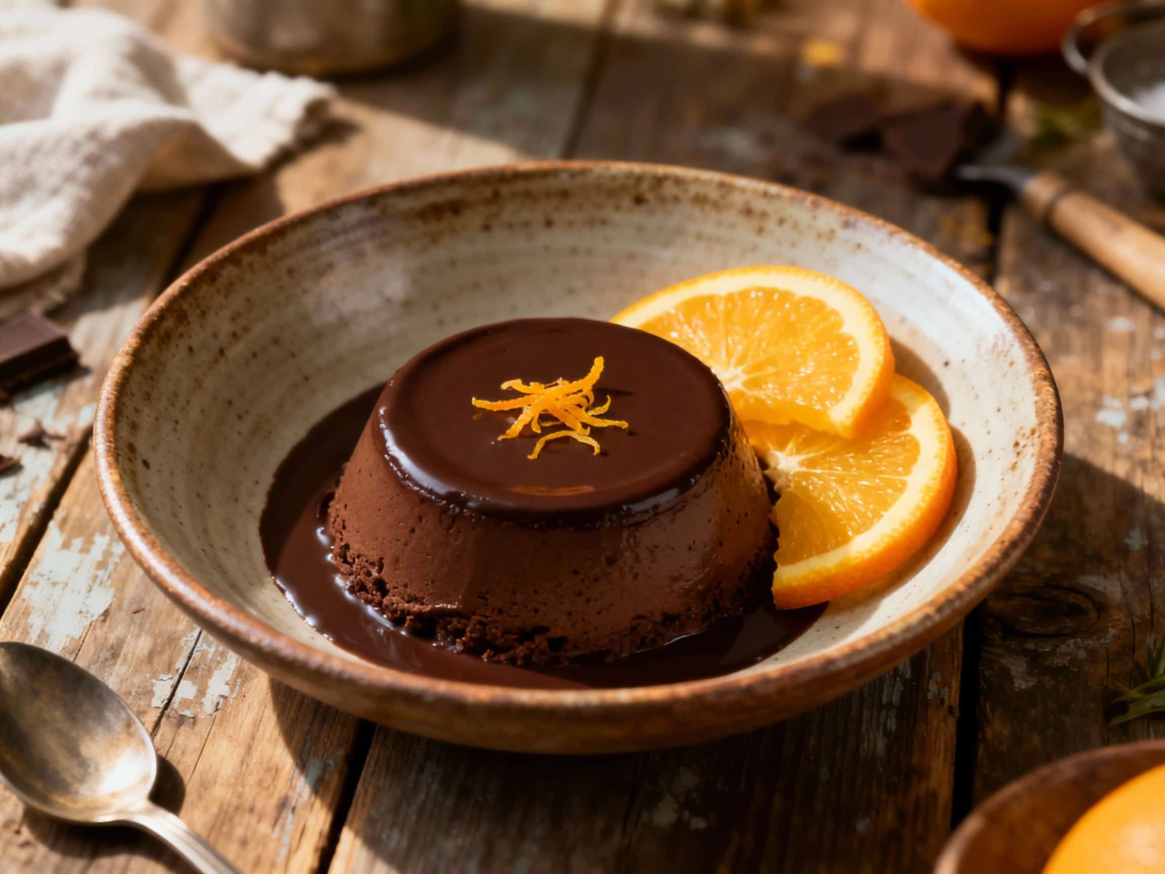 Classic Dark Chocolate Mousse with a Hint of Orange
