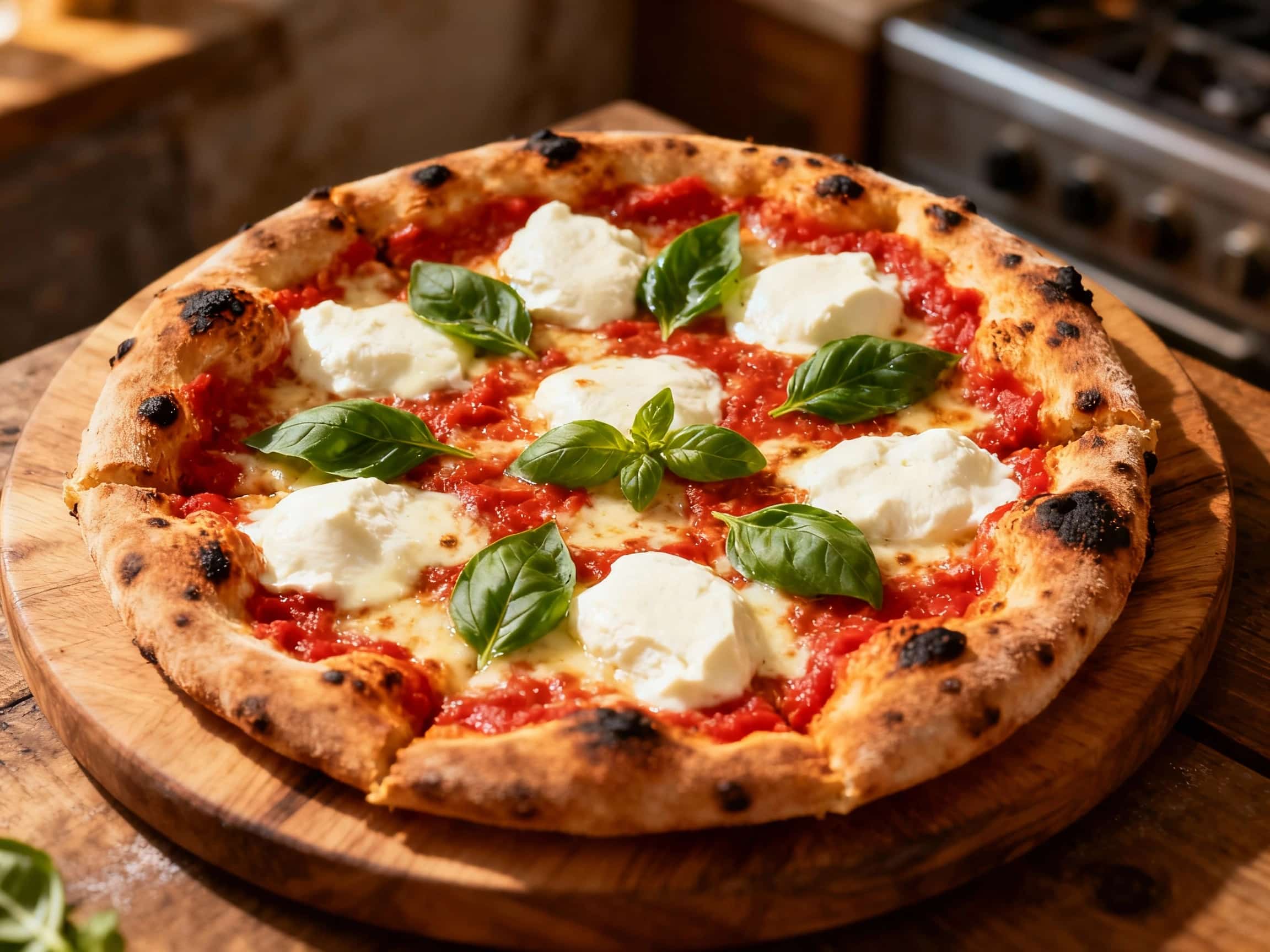 Classic Margherita Coal-Fired Pizza