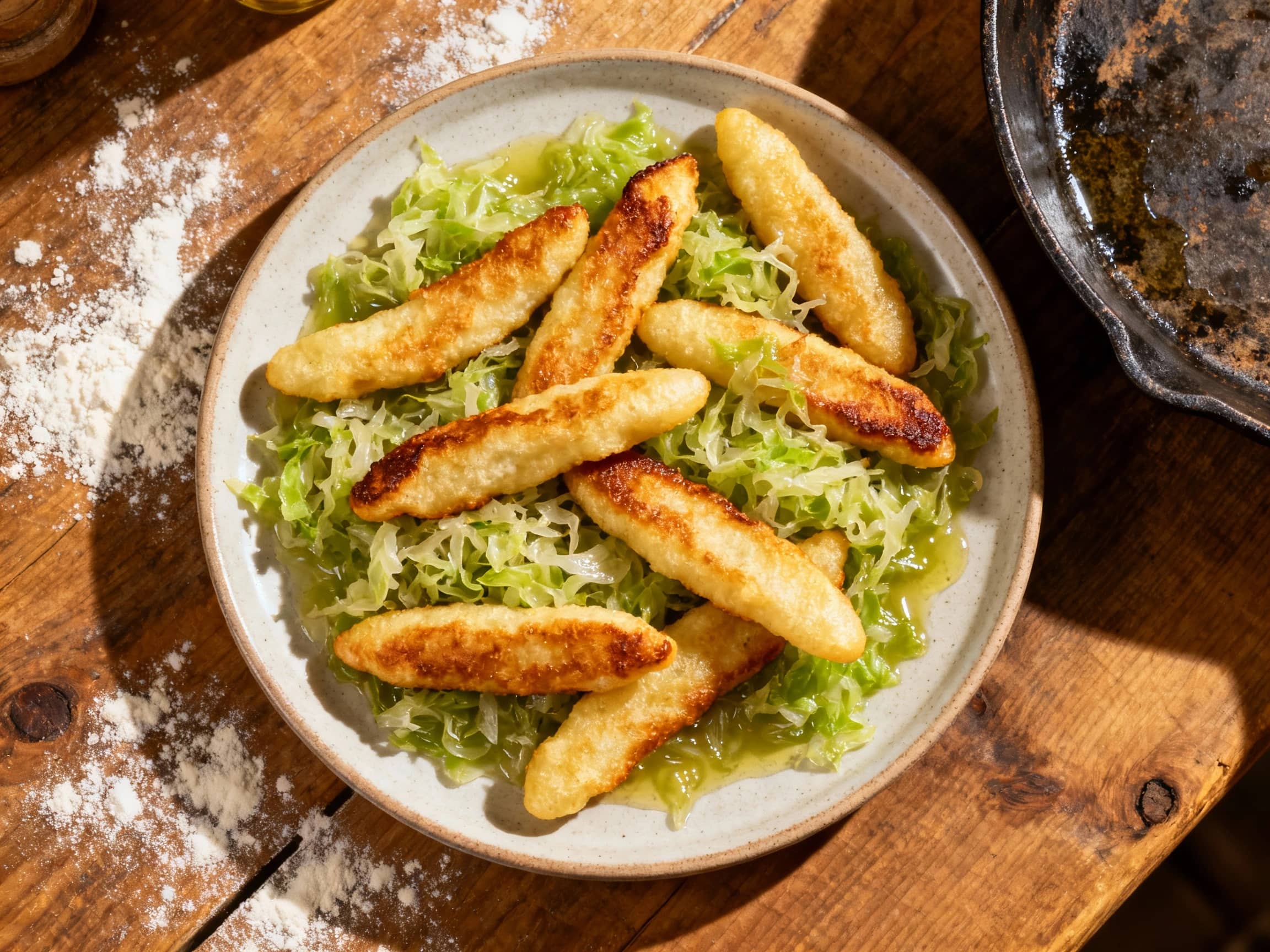 Classic Pan-Fried Schupfnudeln with Sauerkraut - Image 1
