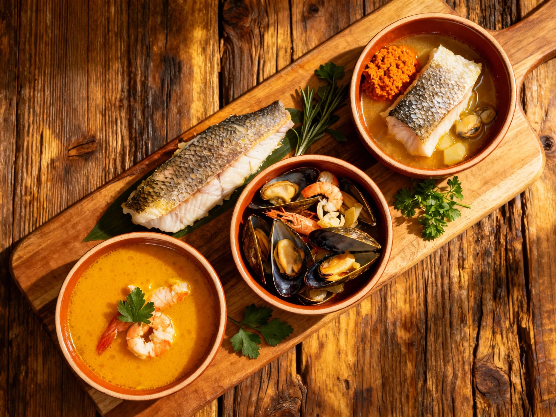 Deconstructed Bouillabaisse Platter