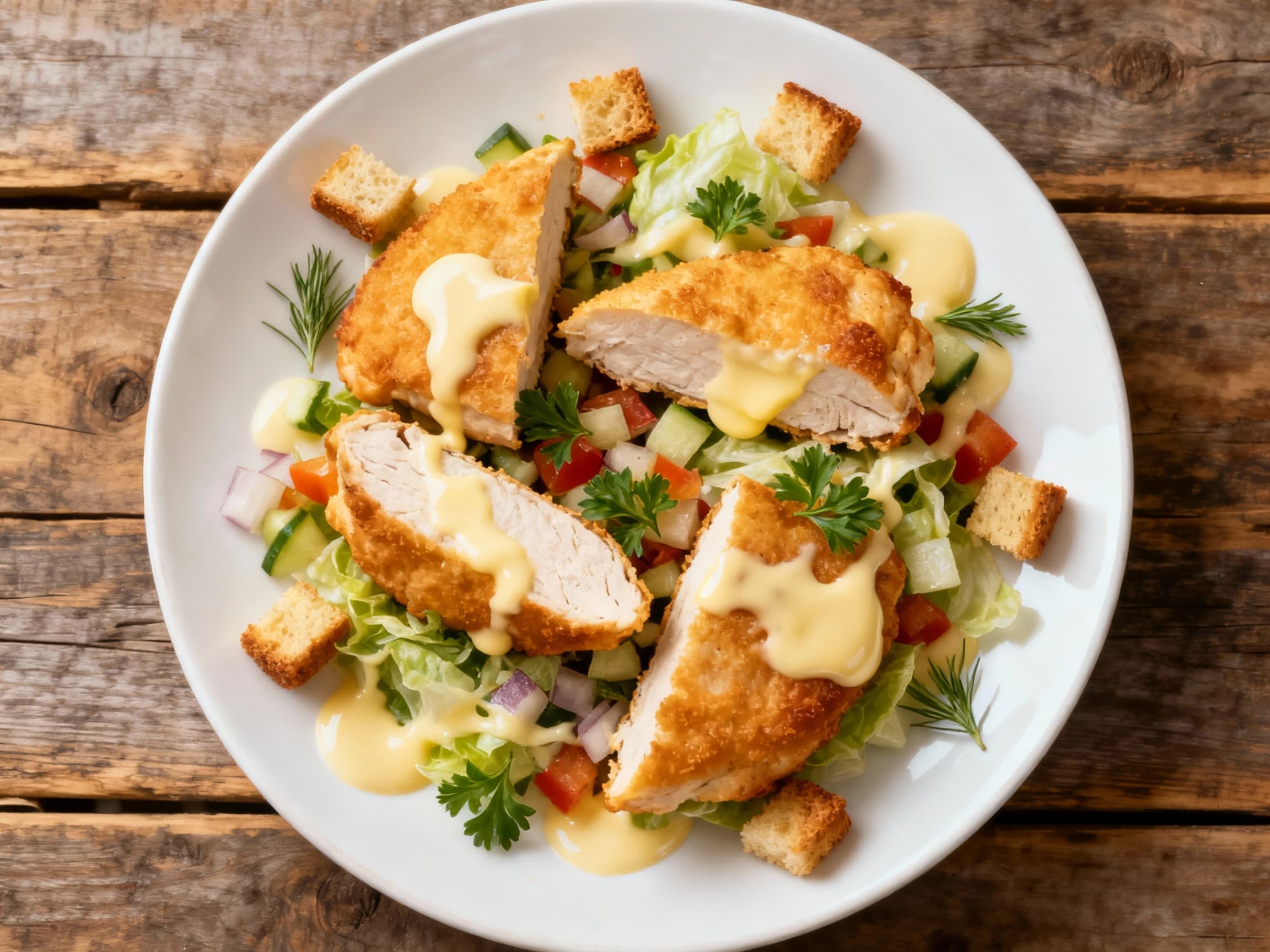 Deconstructed Chicken Kyiv Salad