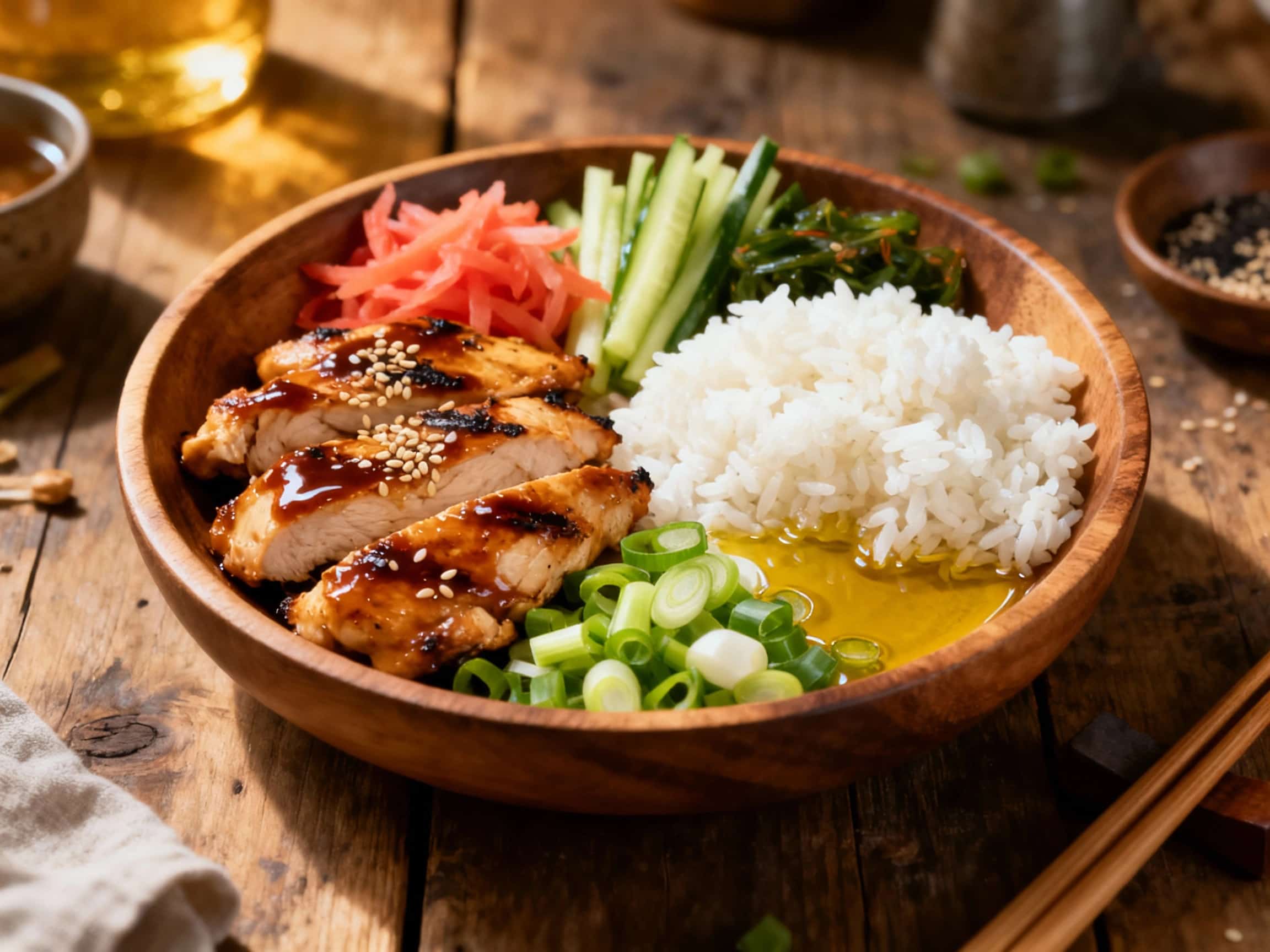 Deconstructed Chicken Teriyaki Bowl