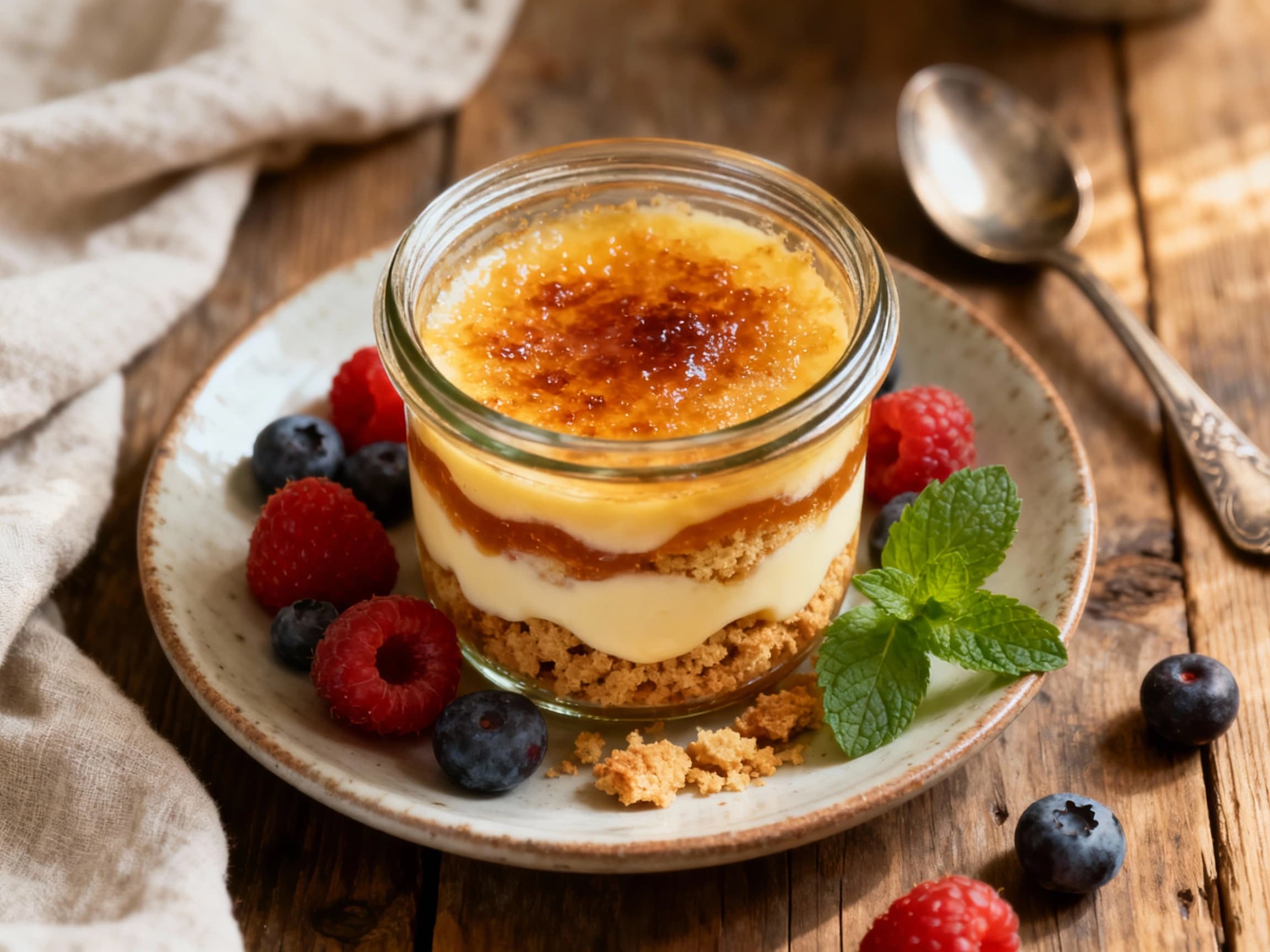 Deconstructed Crème Brûlée Parfait