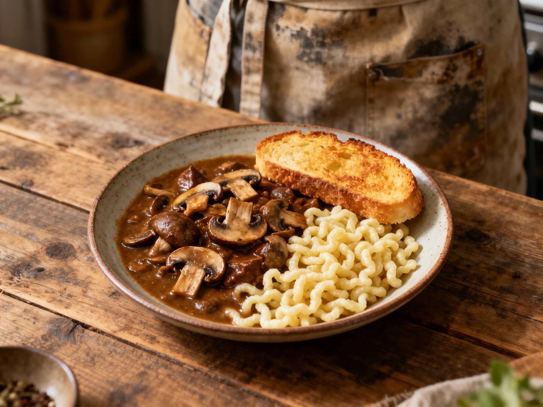 Earthy Mushroom Goulash with German Spätzle - Image 1