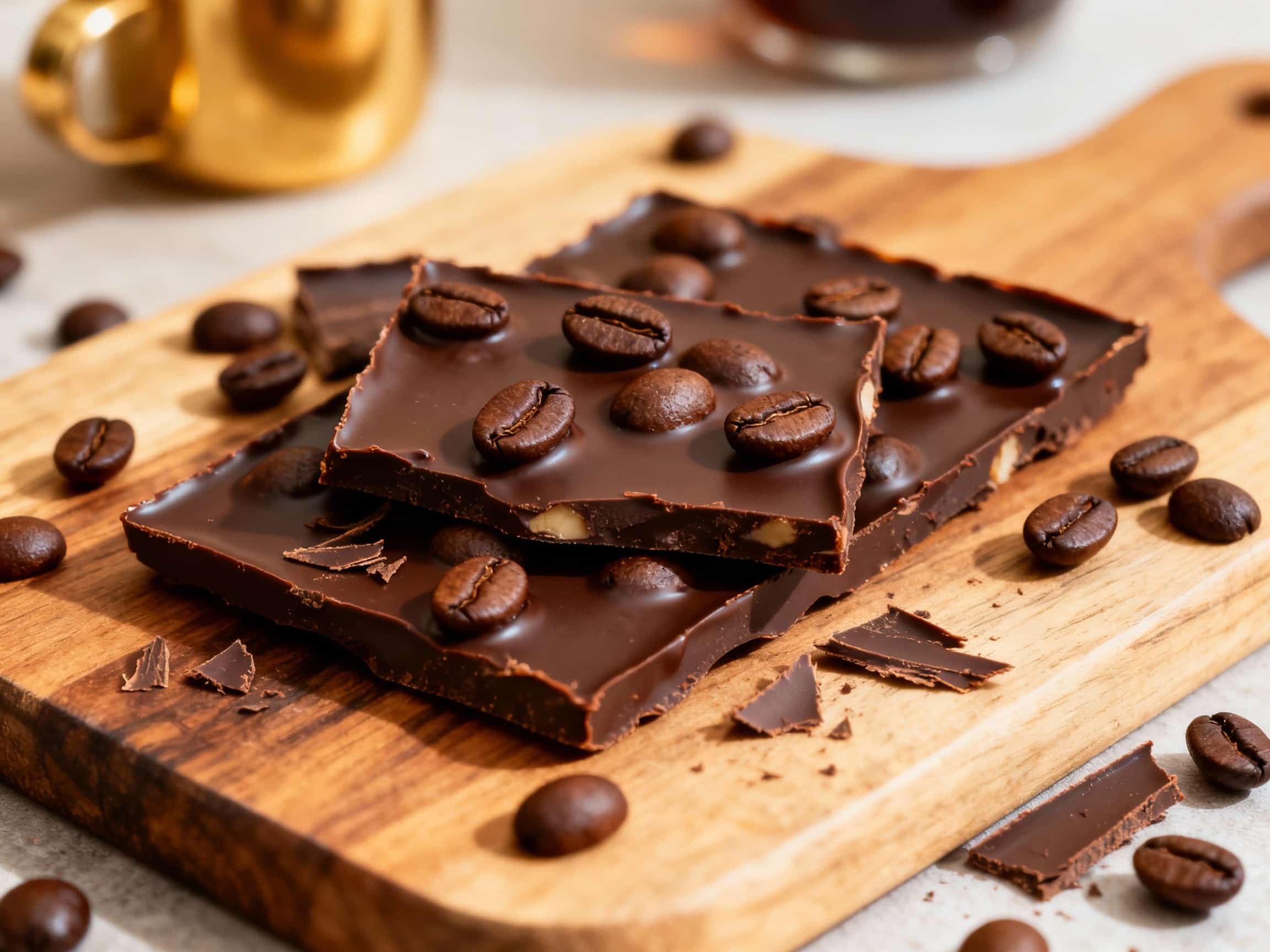 Espresso Bean Dark Chocolate Bark