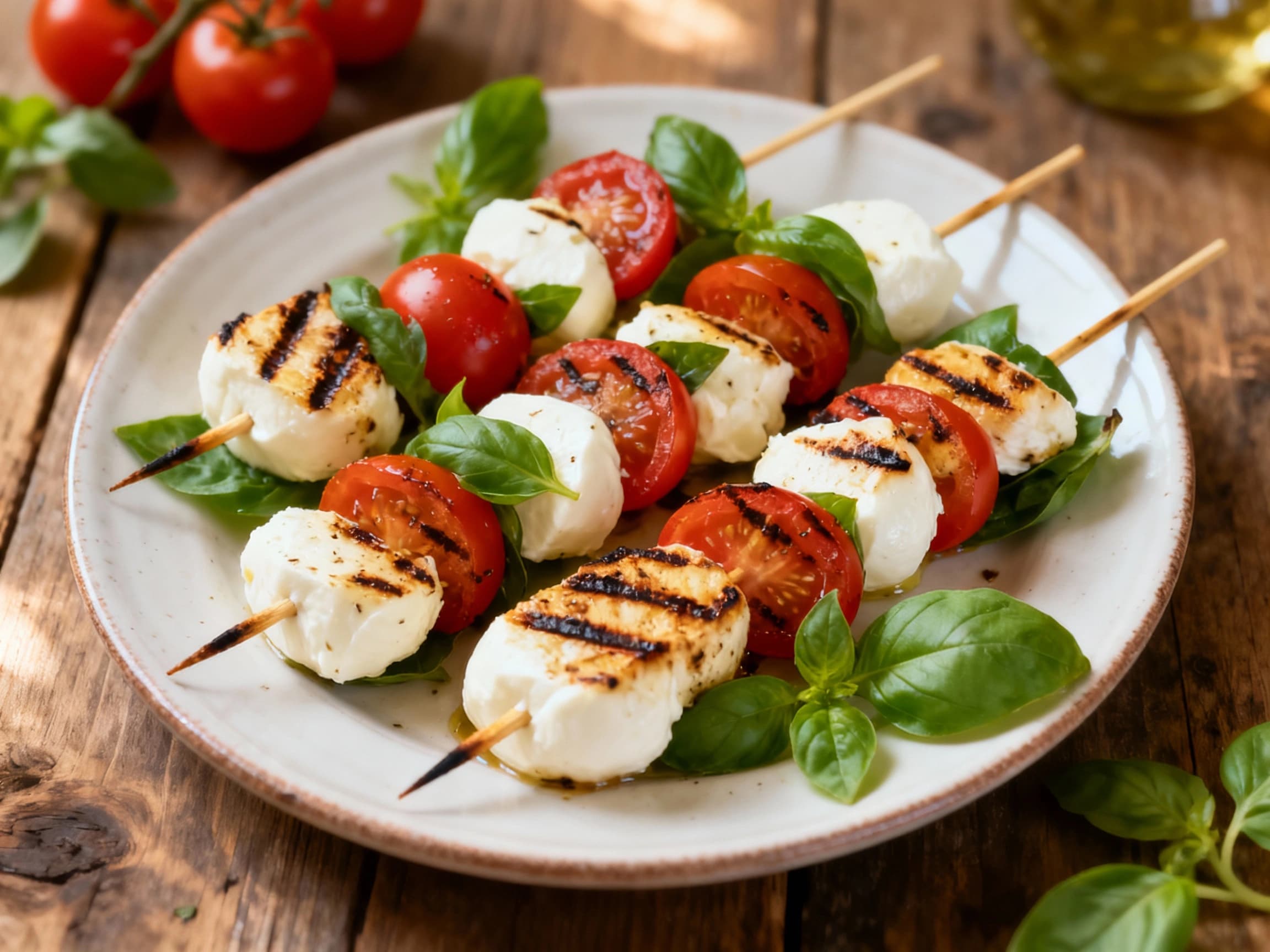 Grilled Caprese Skewers