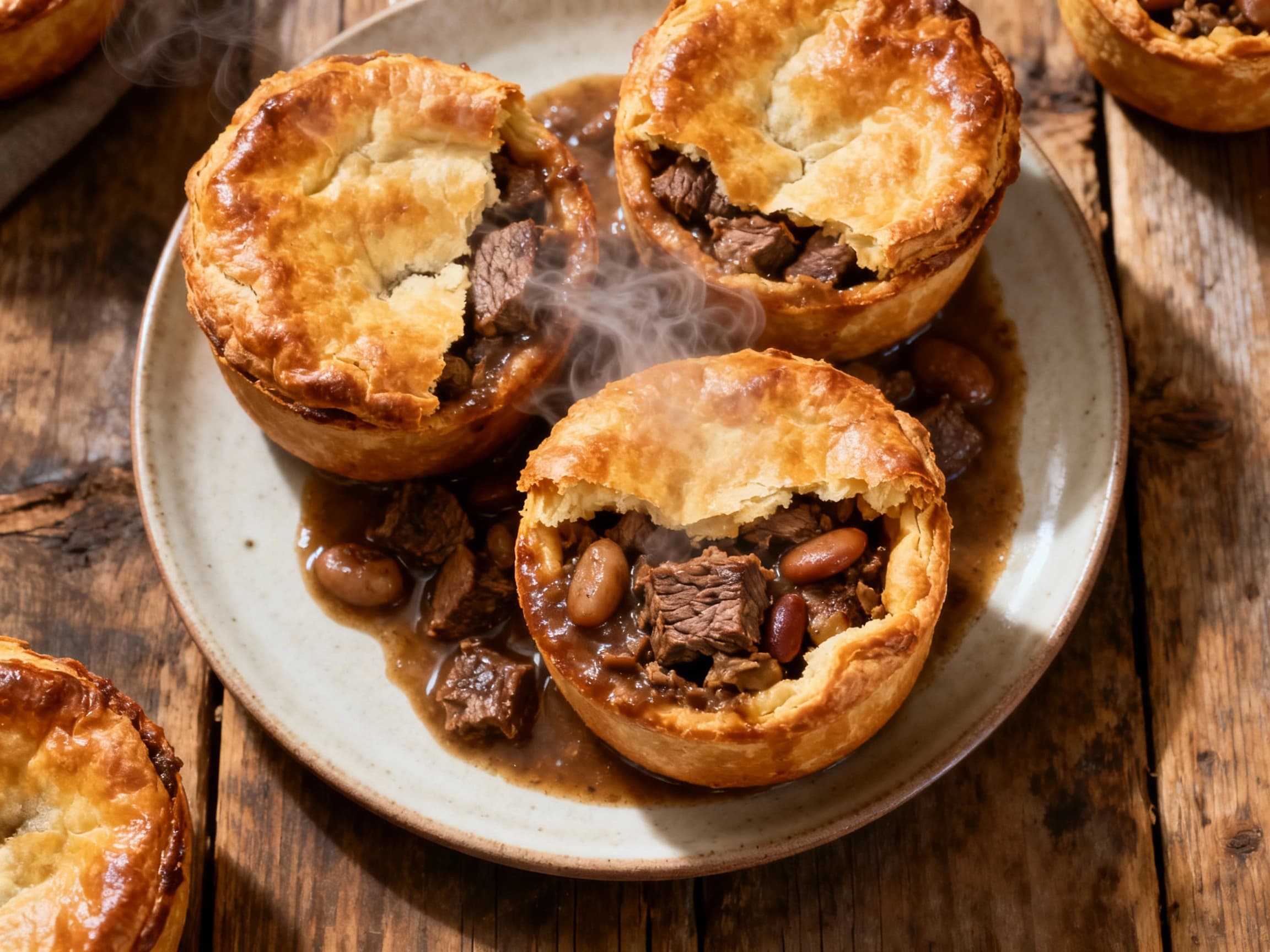 Individual Steak and Kidney Puddings