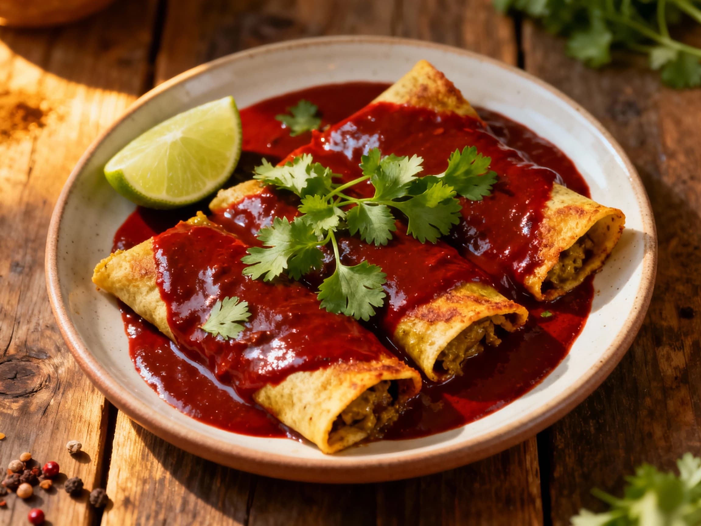 Mole Poblano Enchiladas