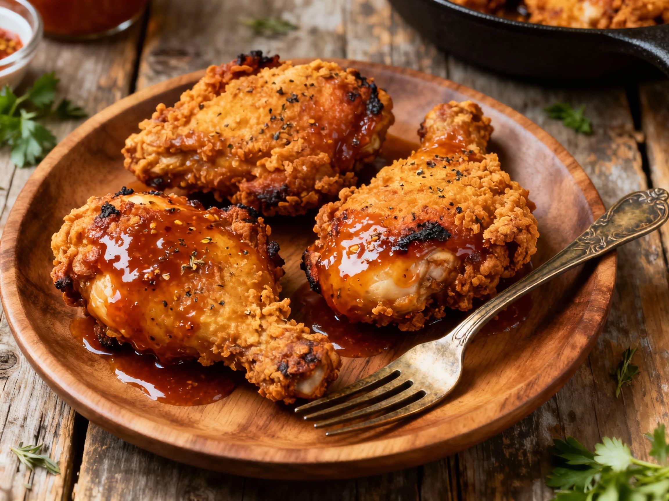 Nashville Hot Fried Chicken Thighs - Image 1