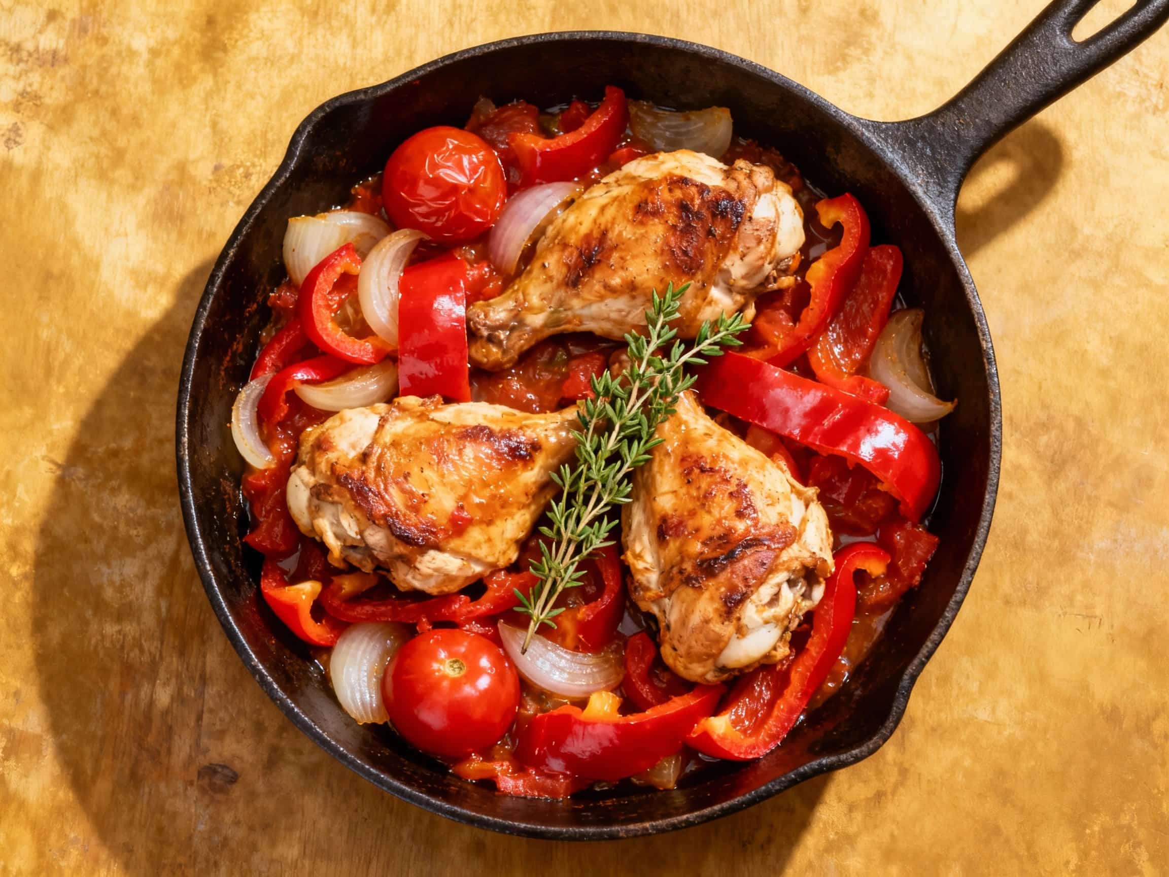 One-Pan Poulet Basquaise Skillet Supper