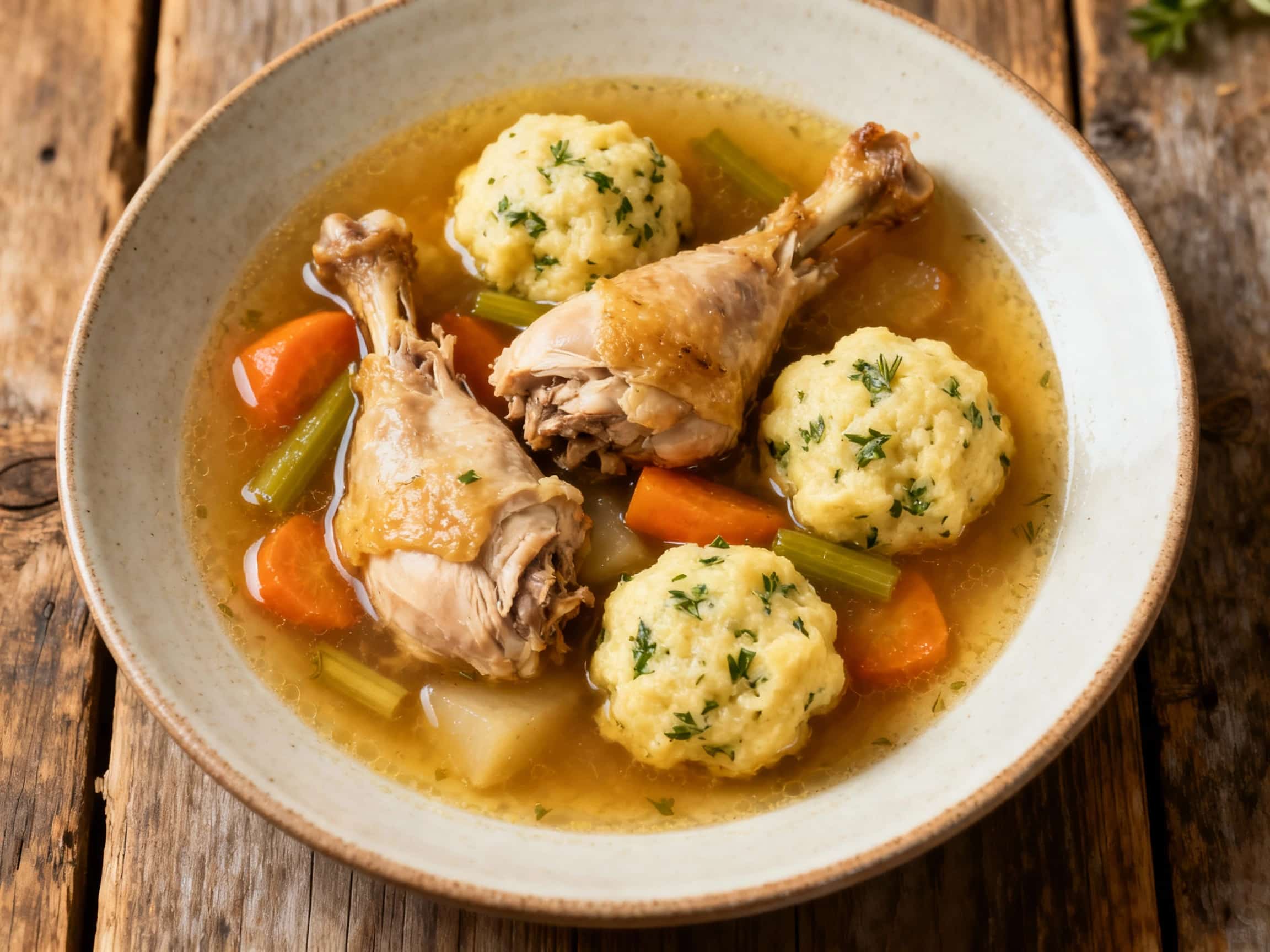 Poultry Pot-au-feu with Herbed Dumplings