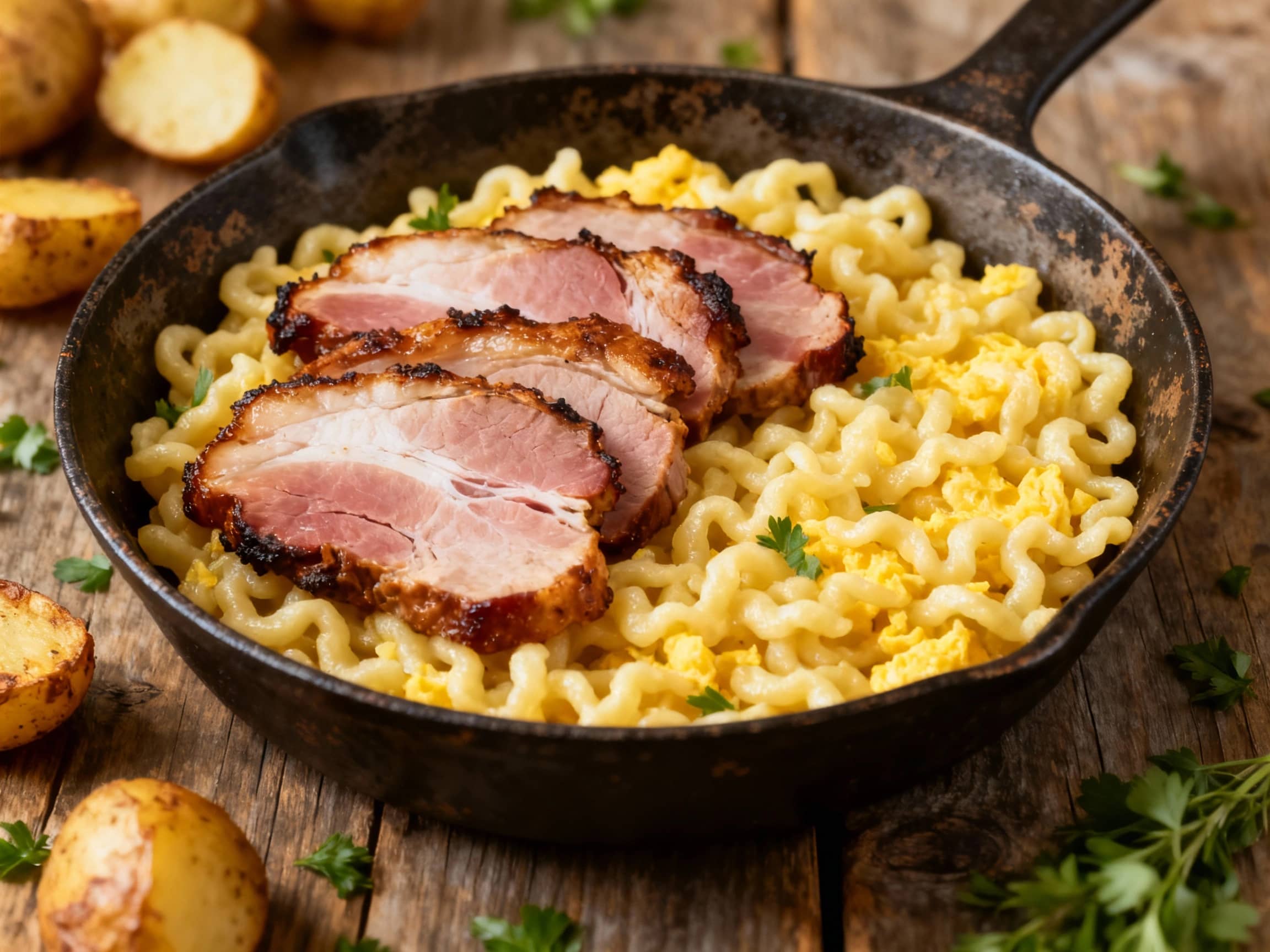 Schwarzwälder Schinken & Spaetzle Skillet (rustic main) - Image 1