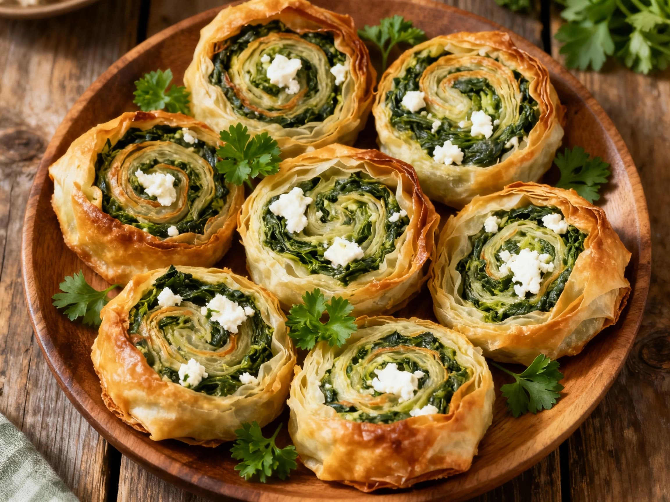 Spanakopita Pinwheels