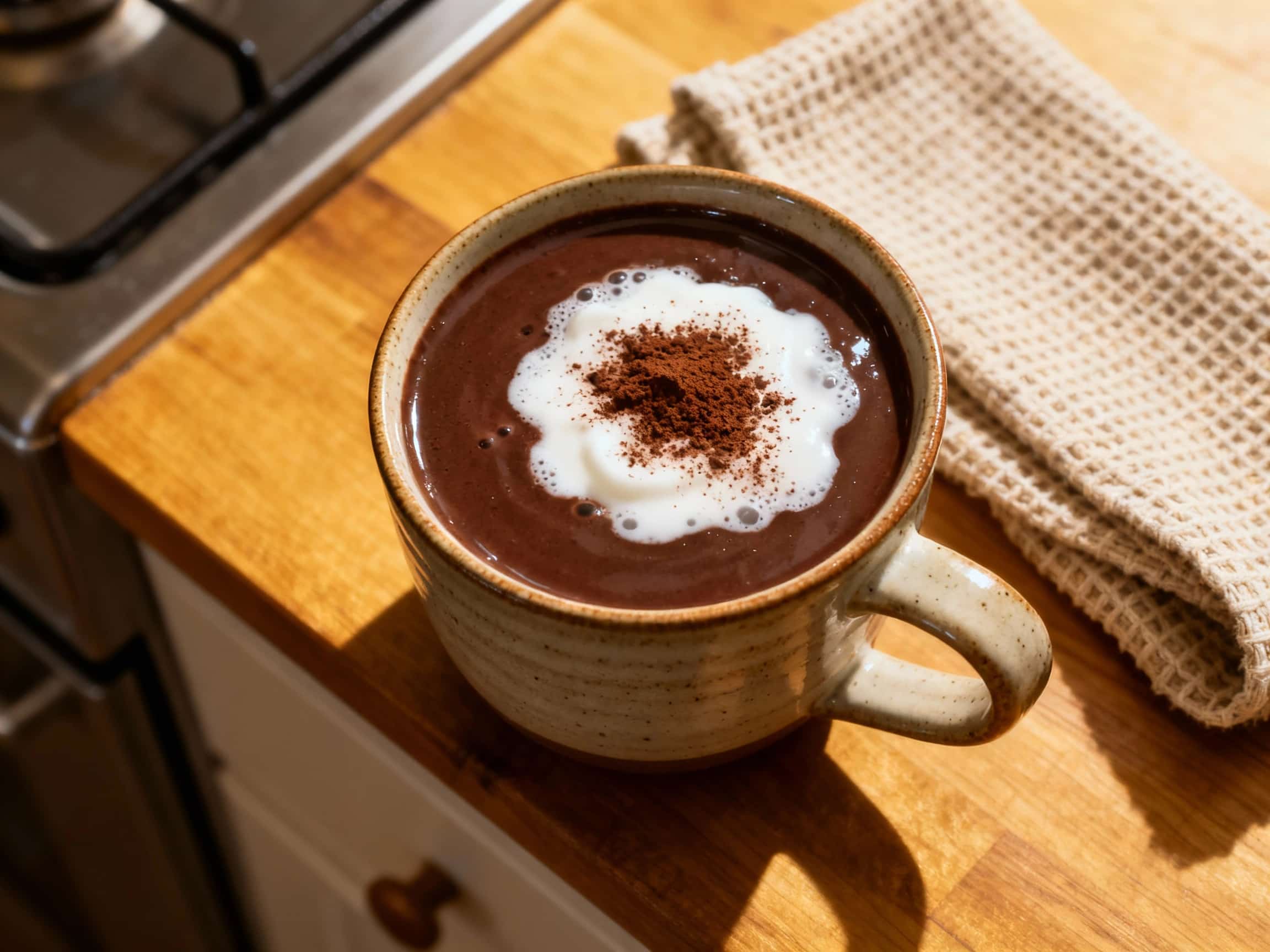 Vegan Chocolat Chaud with Coconut Milk