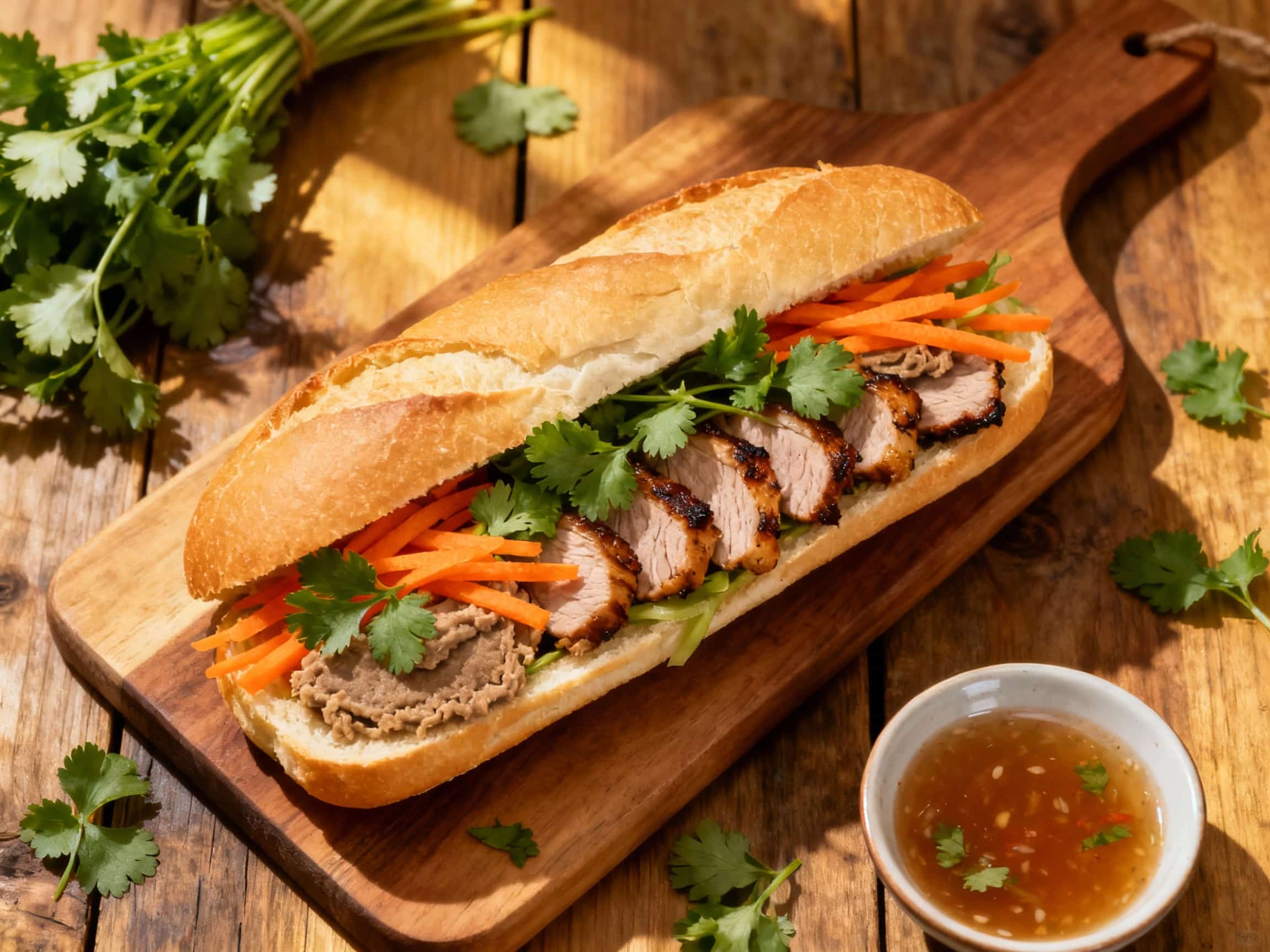 Vietnamese Banh Mi Inspired Sandwich