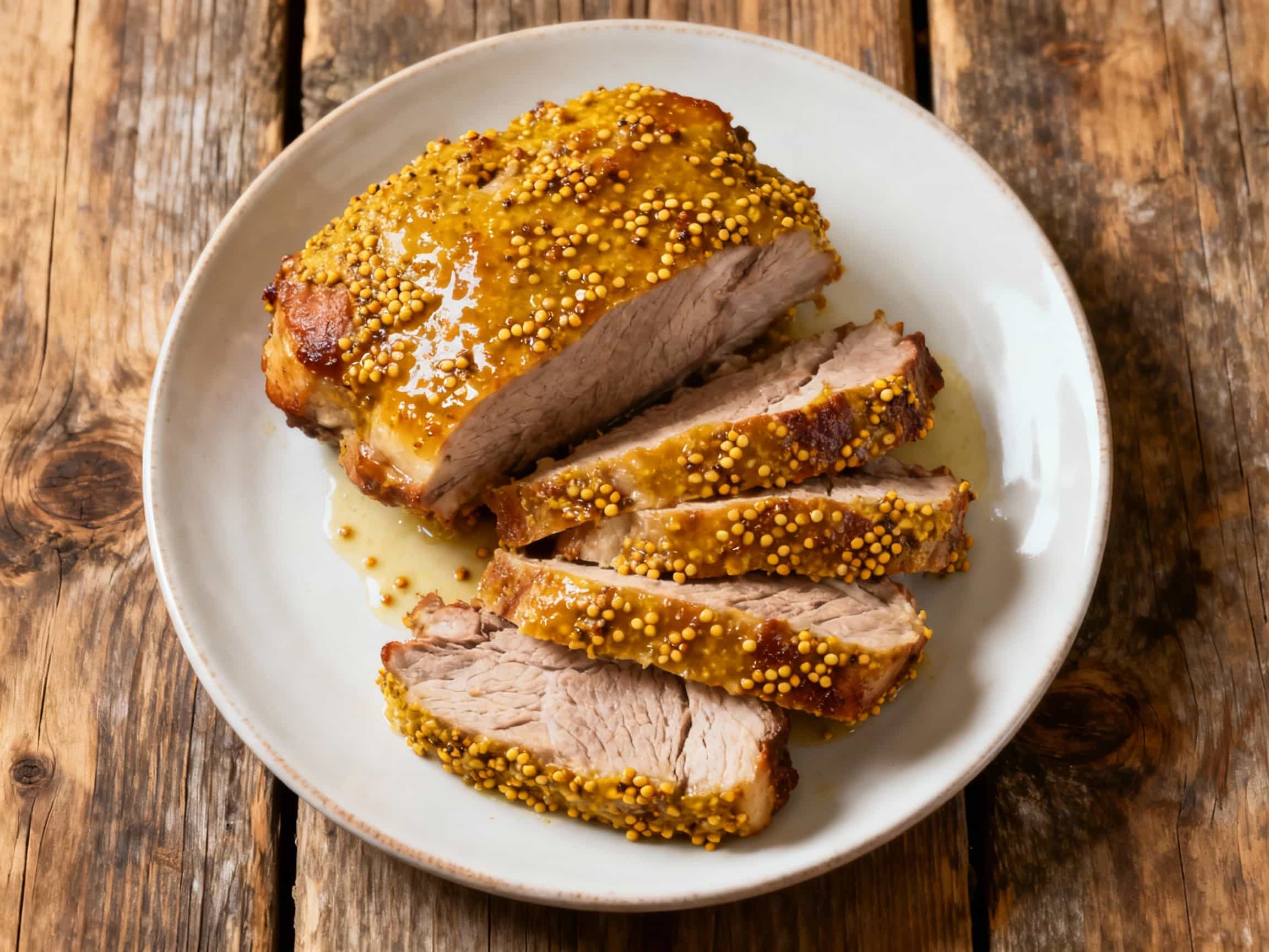 Mustard Crusted Slow Cooker Buzhenyna - Image 1