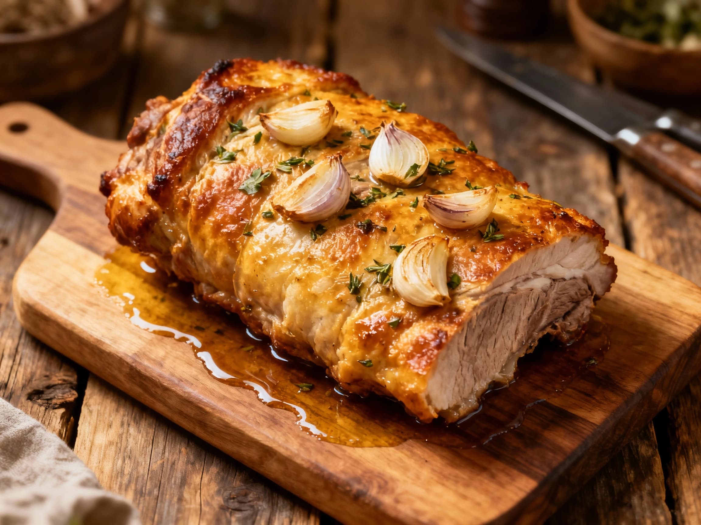 Oven-Baked Garlic Herb Buzhenyna - Image 1