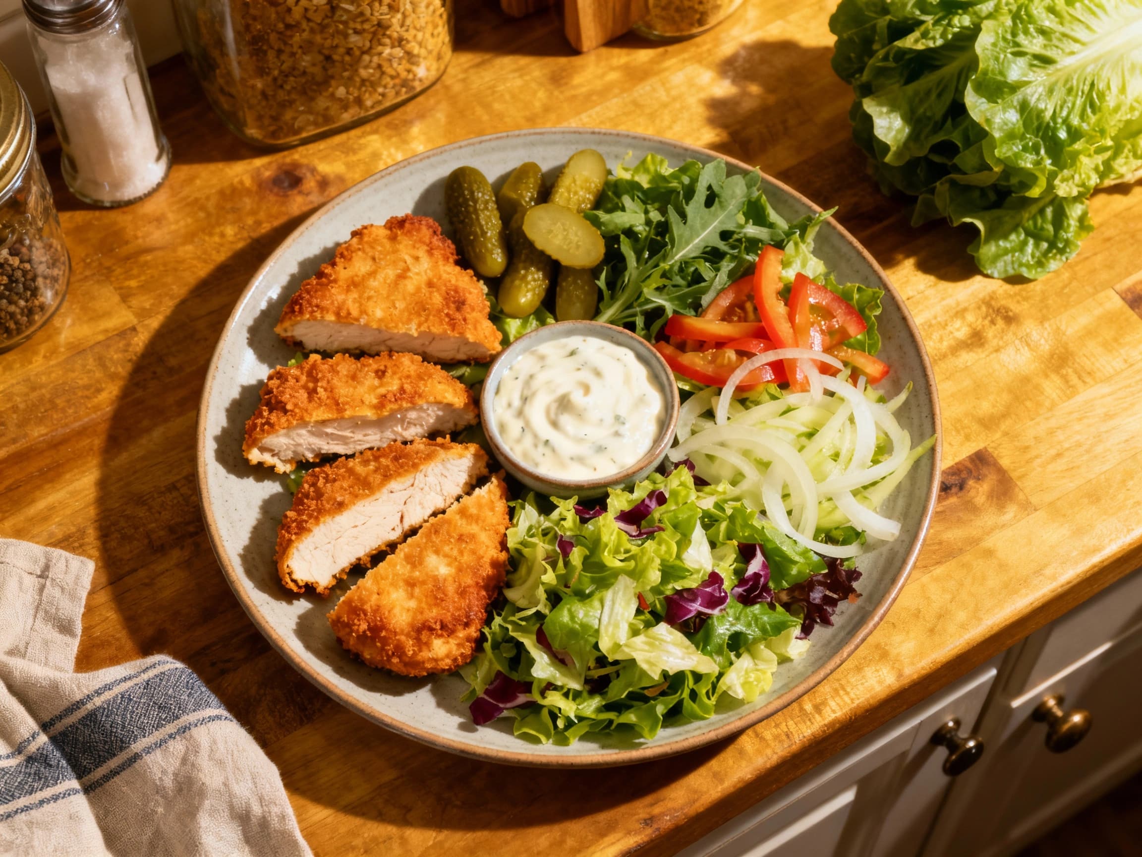 Deconstructed Chicken Kyiv Salad - Image 1