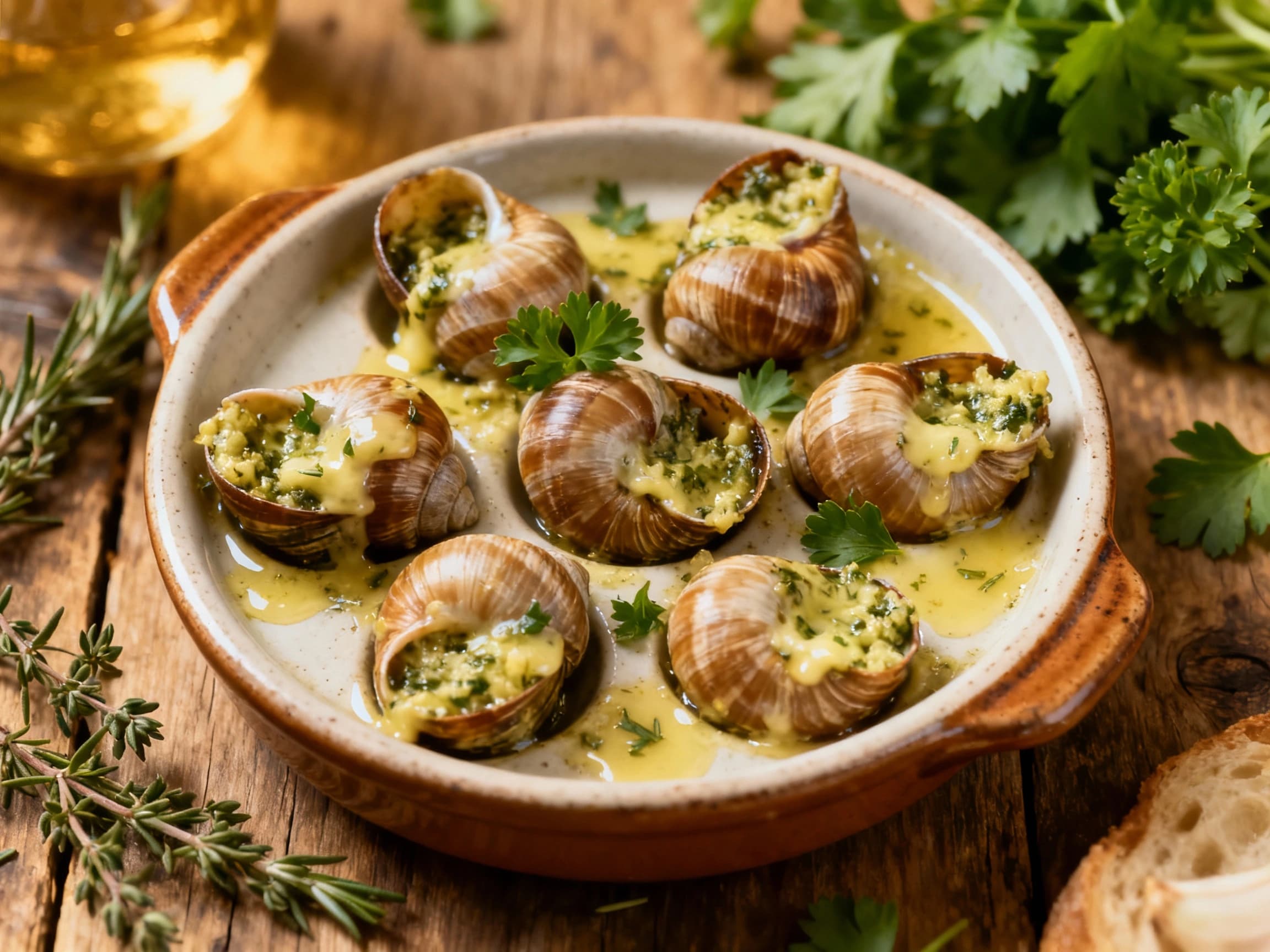 Classic Escargots de Bourgogne with Garlic Herb Butter - Image 1
