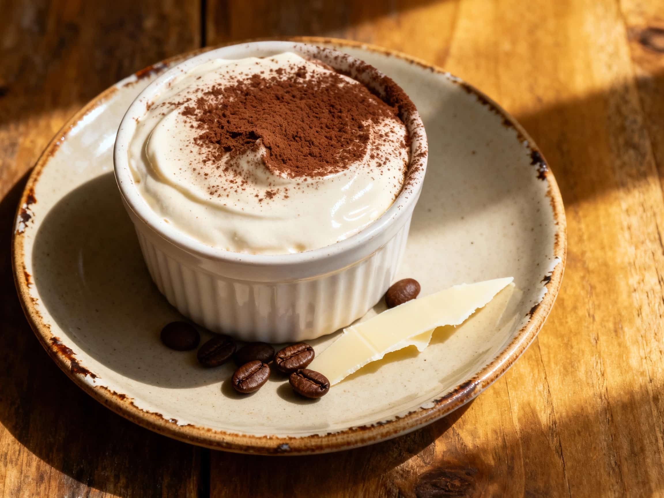 Espresso White Chocolate Mousse Cups