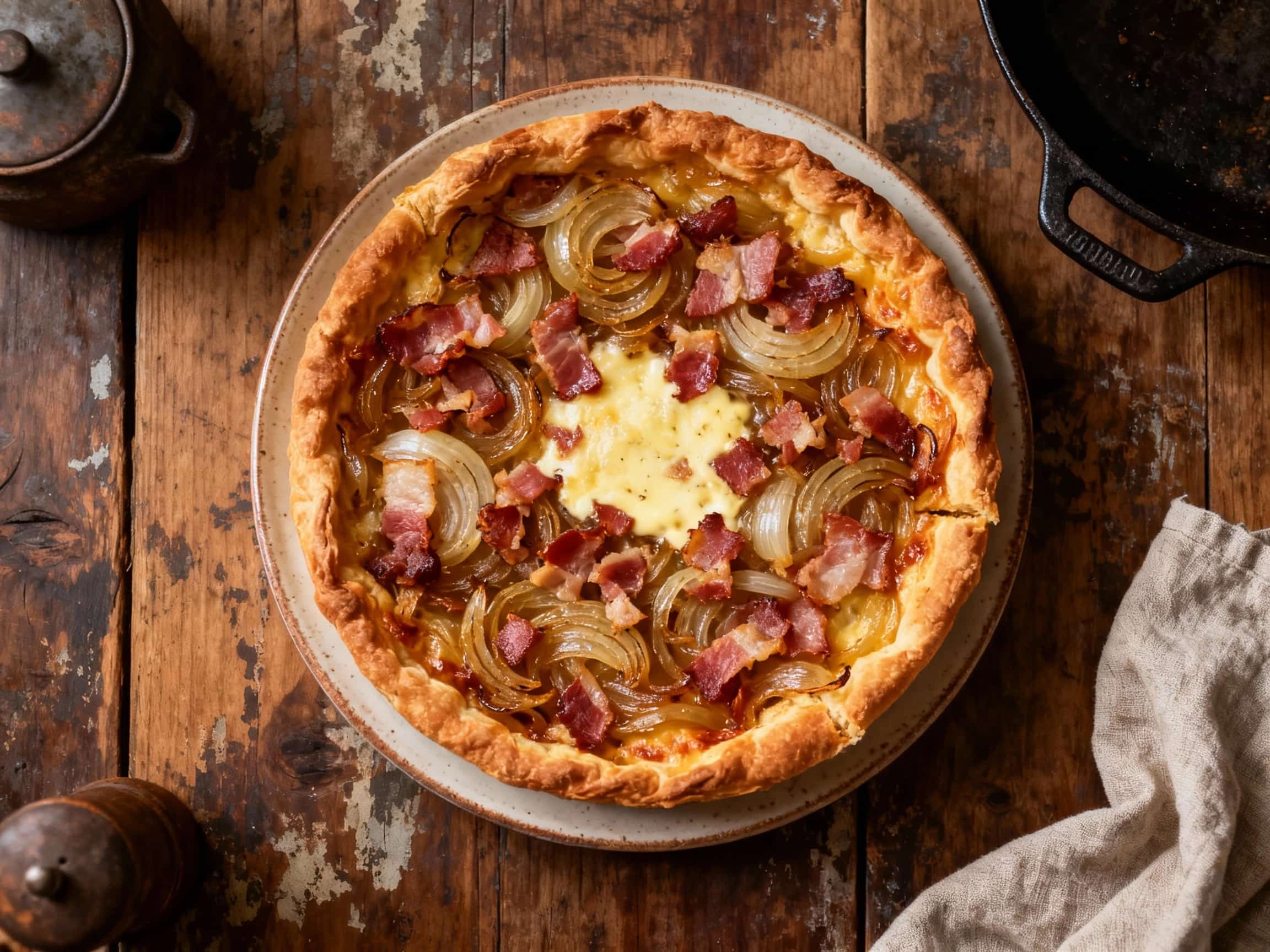 Classic Alsatian Onion & Bacon Tart