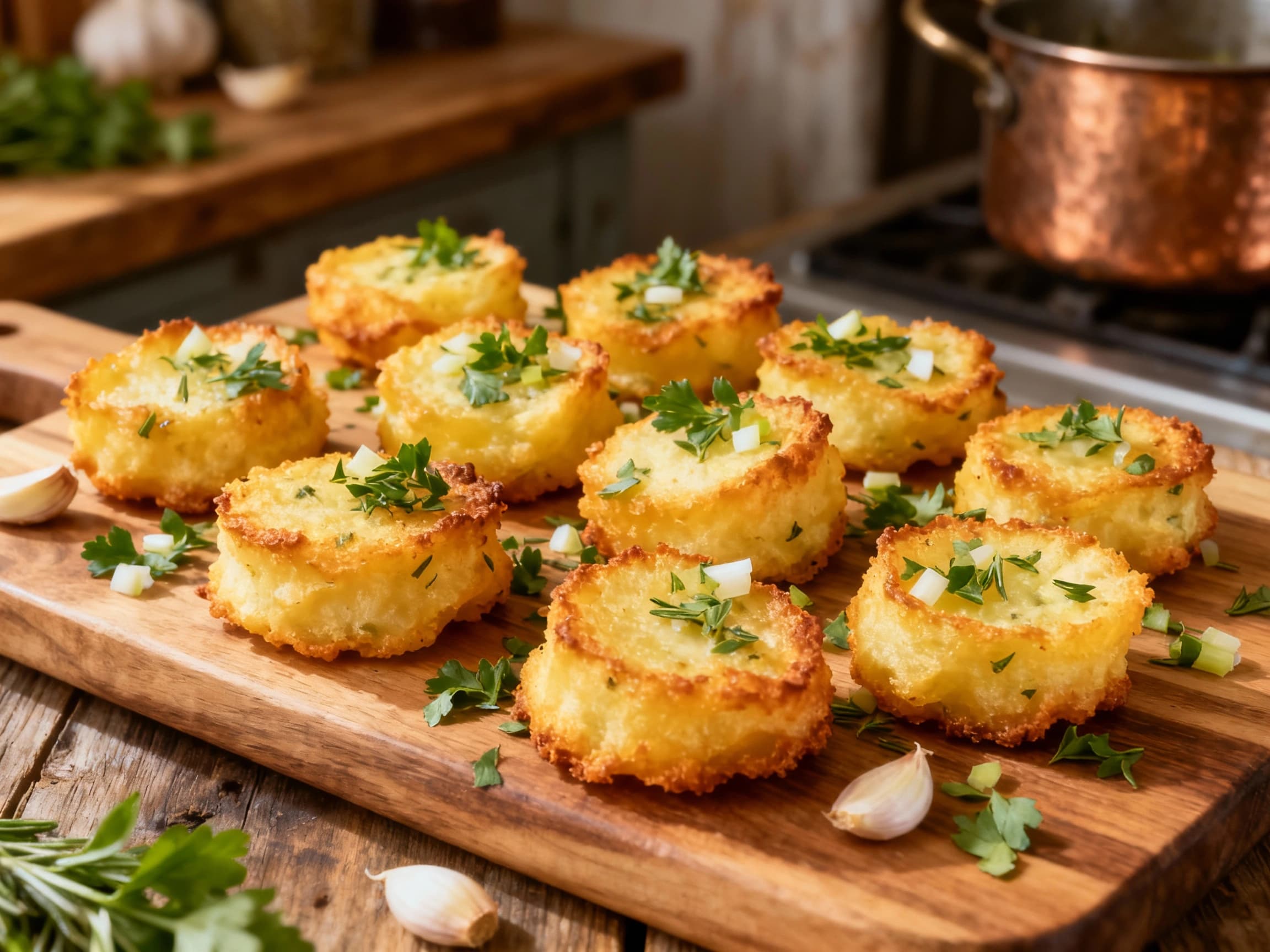 Herb and Garlic Dauphine Bites - Image 1