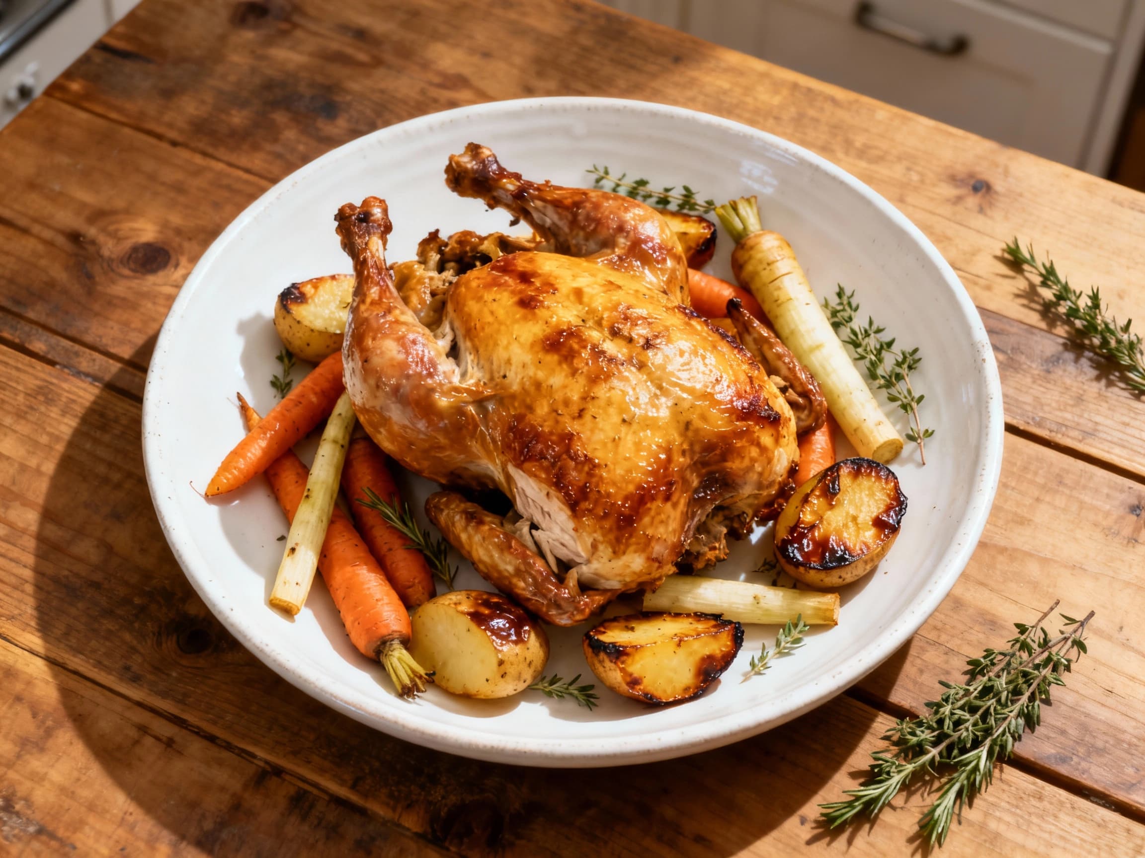 Poulet Rôti with Root Vegetables - Image 1