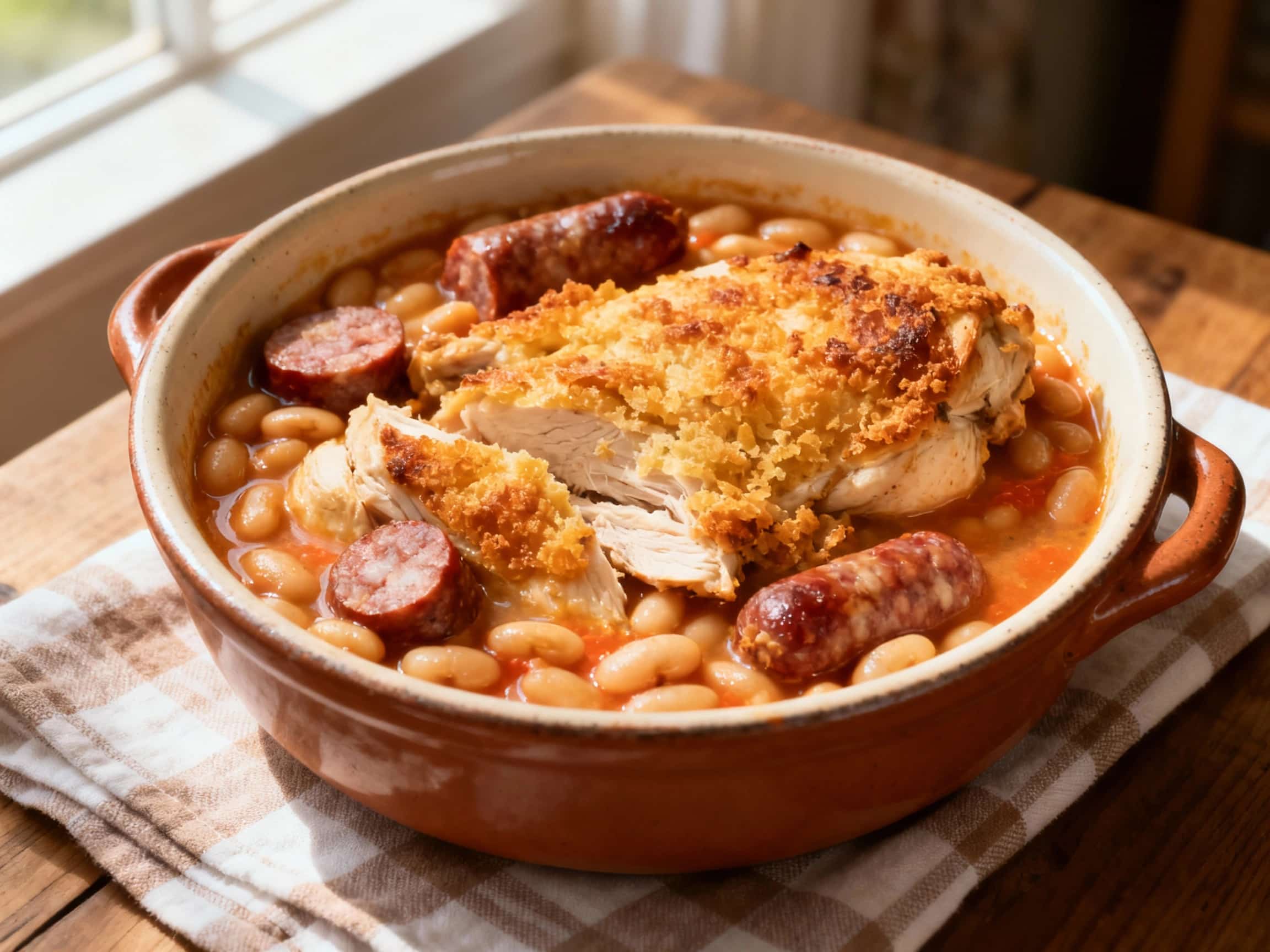 Speedy One-Pot Chicken & Sausage Cassoulet