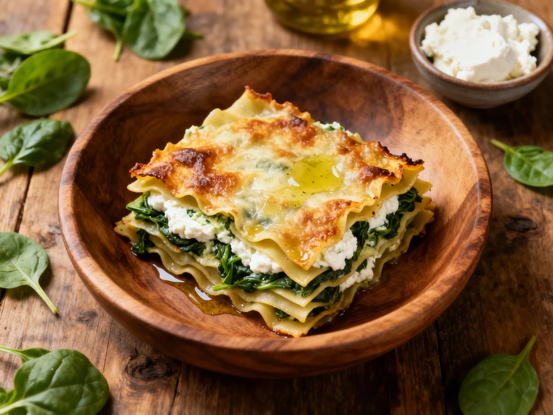 Vegetarian Spinach Ricotta Lasagna - Image 1