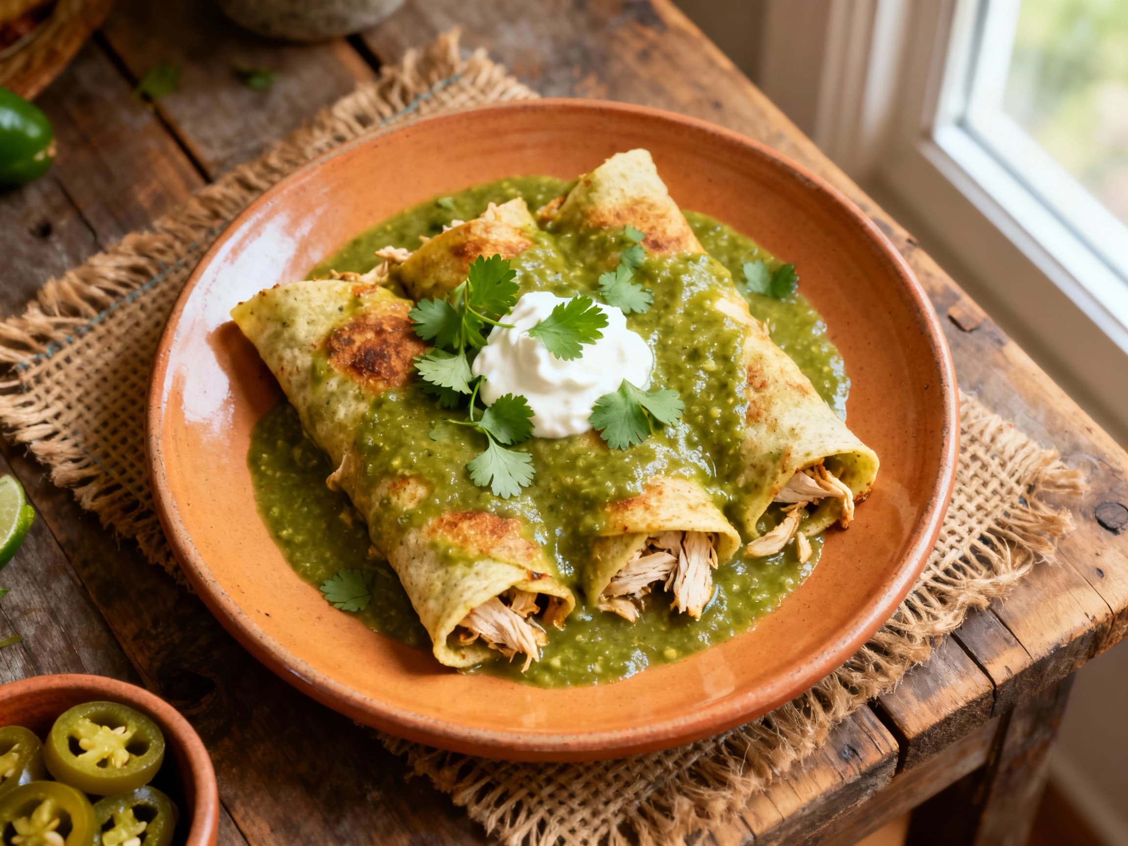 Verde Chicken Enchiladas - Image 1