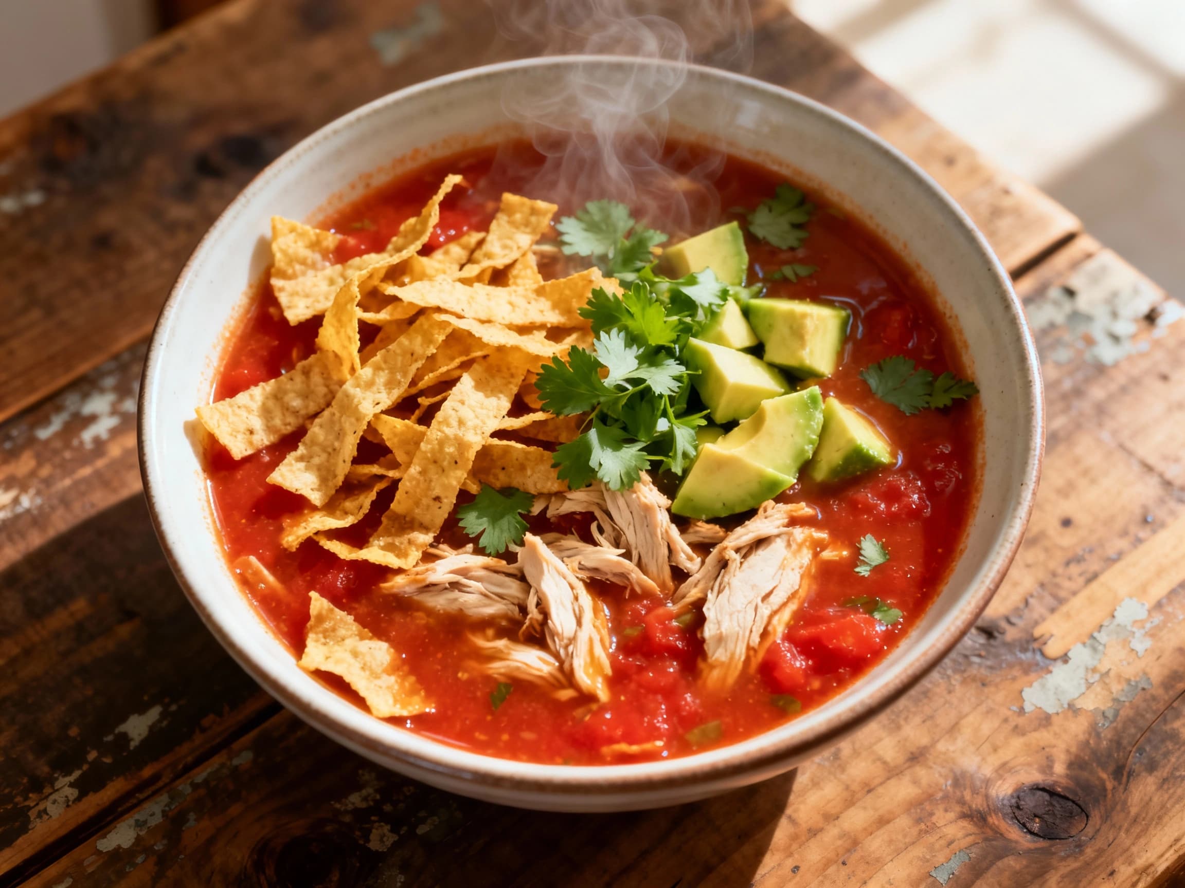 Slow Cooker Sopa de Tortilla - Image 1