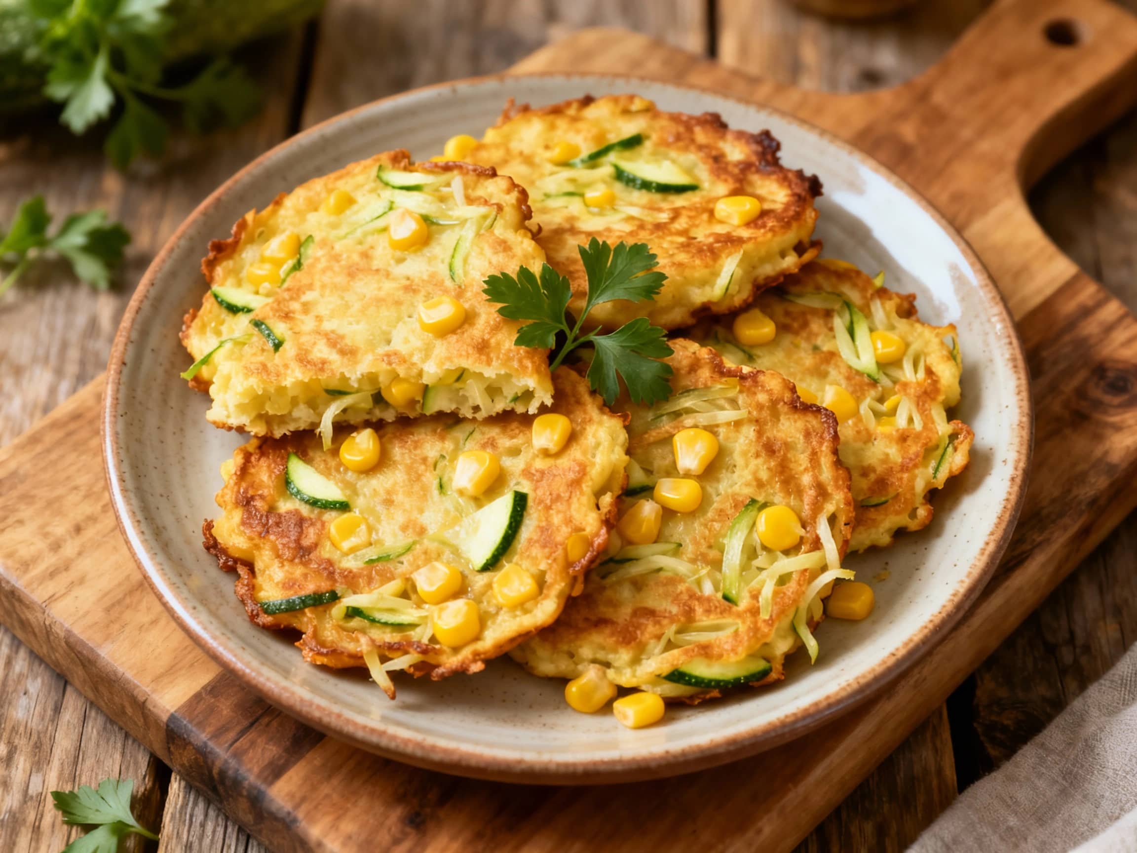 Sweet Corn and Zucchini Deruny