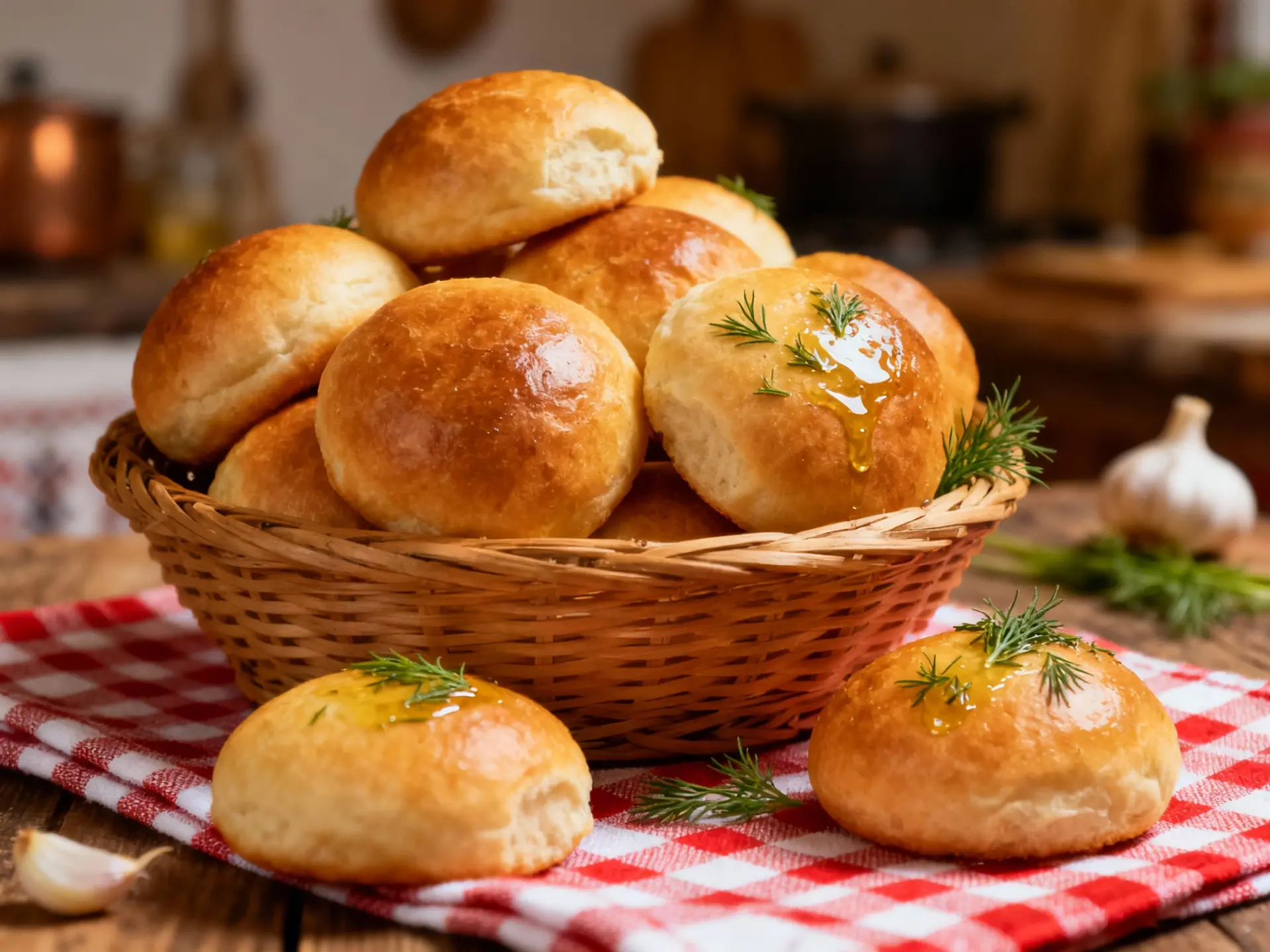 Baked Cheese Ukrainian Pampushky - Image 1