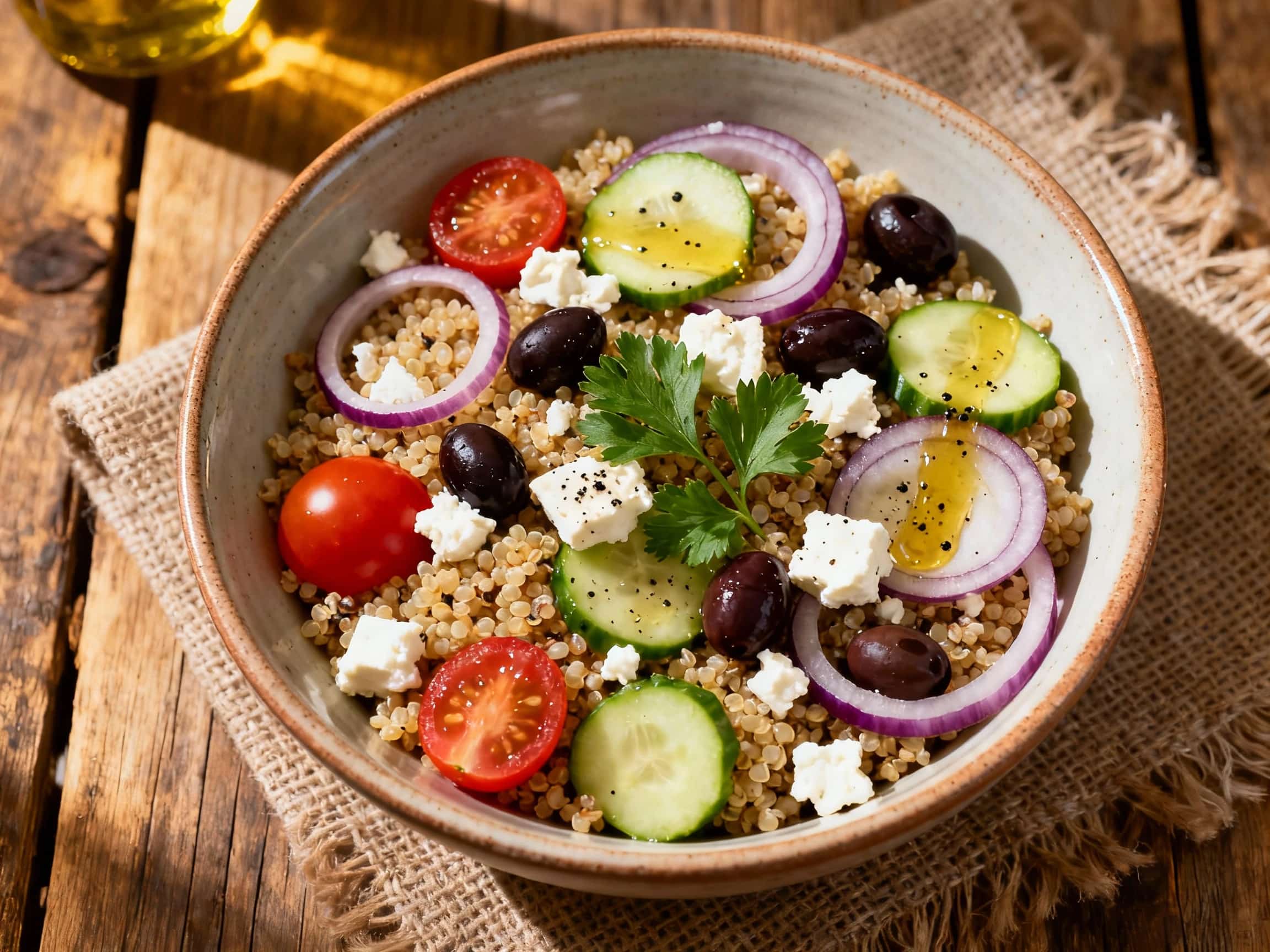 Quinoa Greek Village Bowl