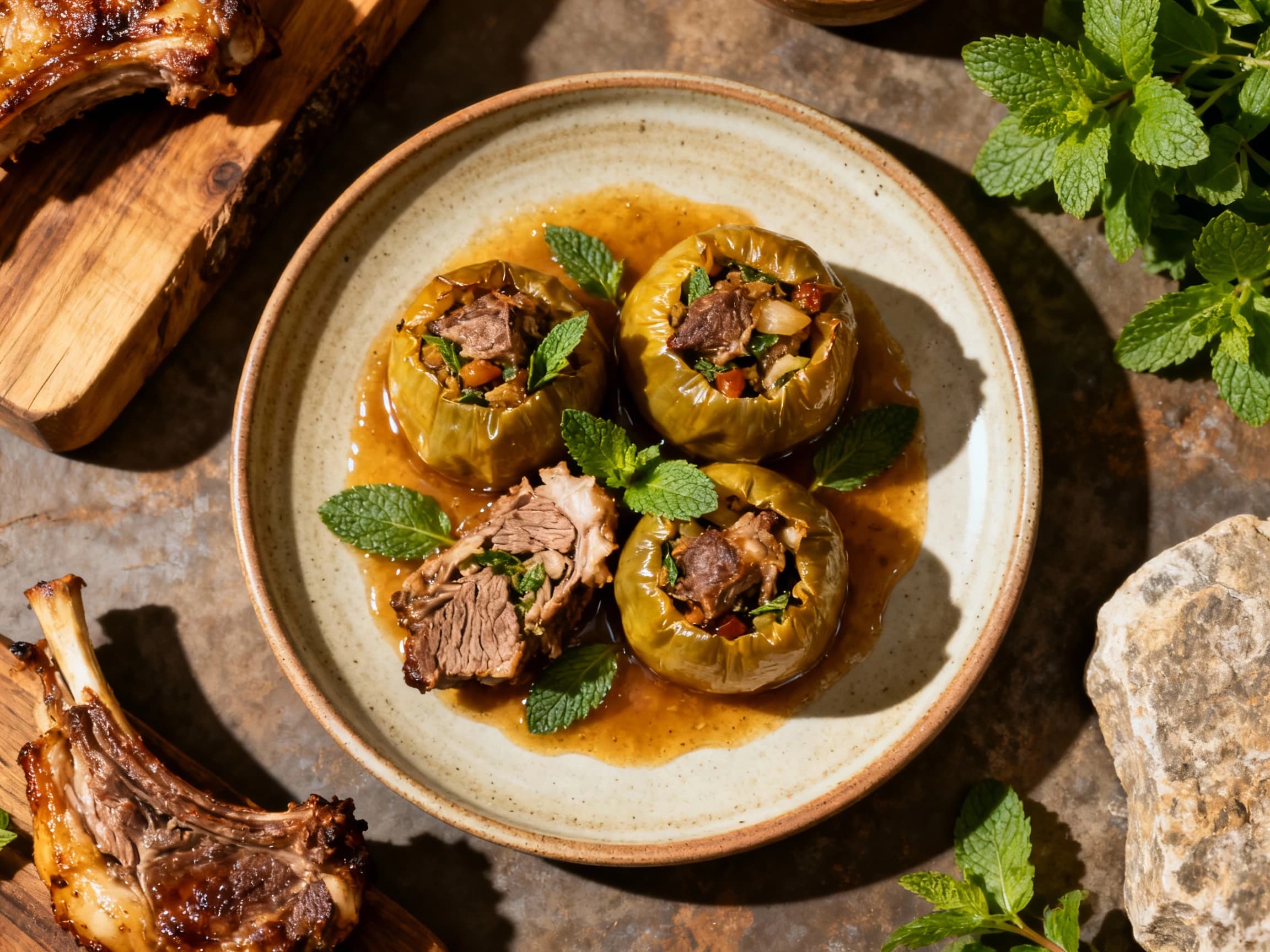 Lamb and Mint Gemista - Image 1