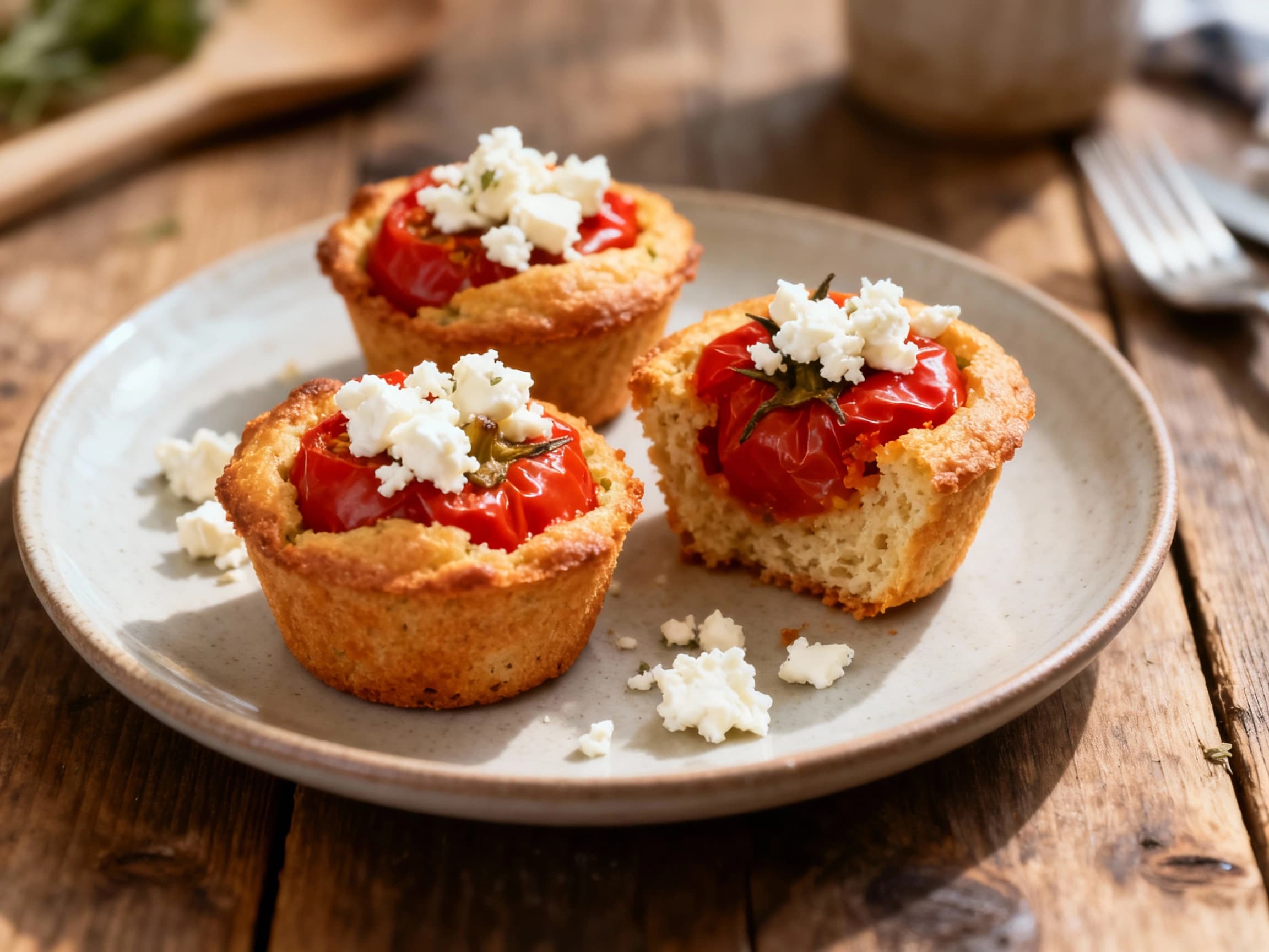 Mini Gemista Muffins with Feta - Image 1