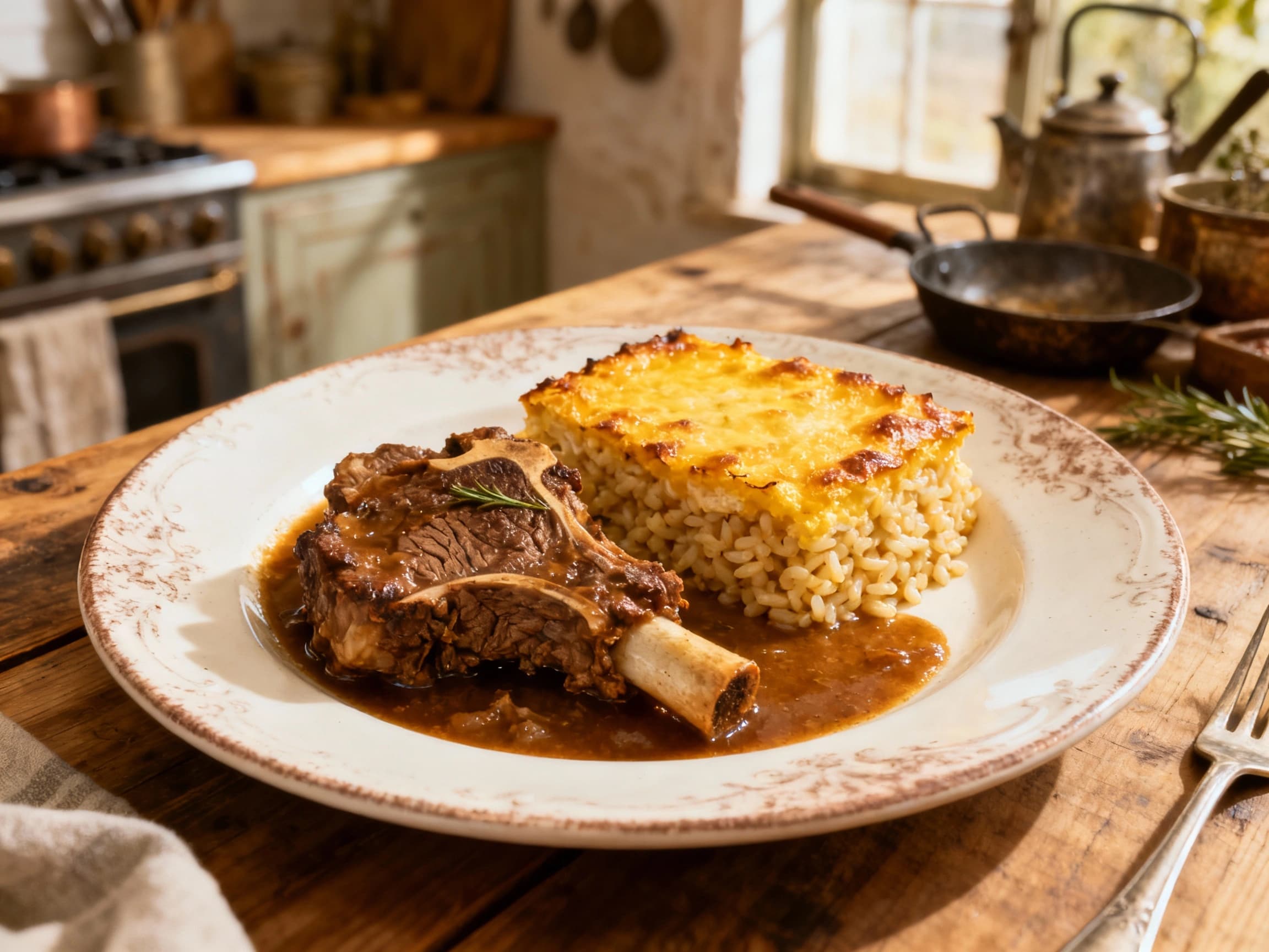 Ossobuco and Risotto Bake