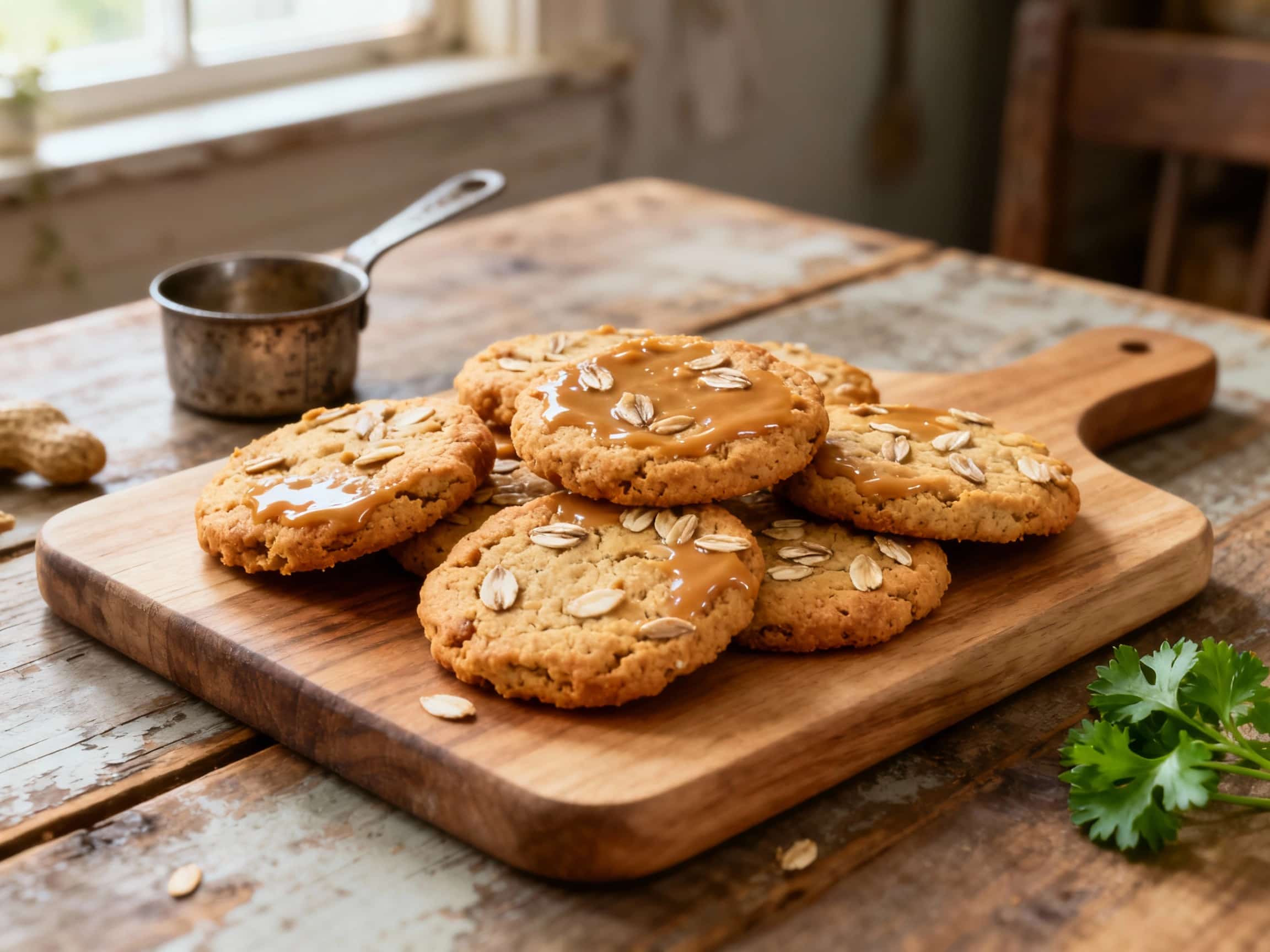 Peanut Butter & Oat Dog Biscuits