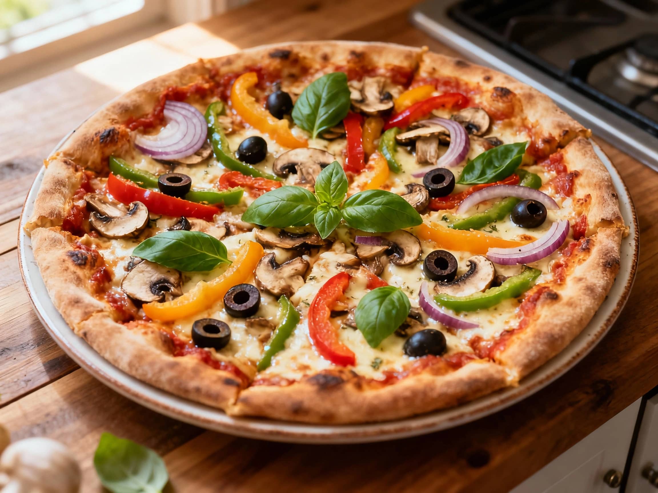 New York Style Veggie Pizza