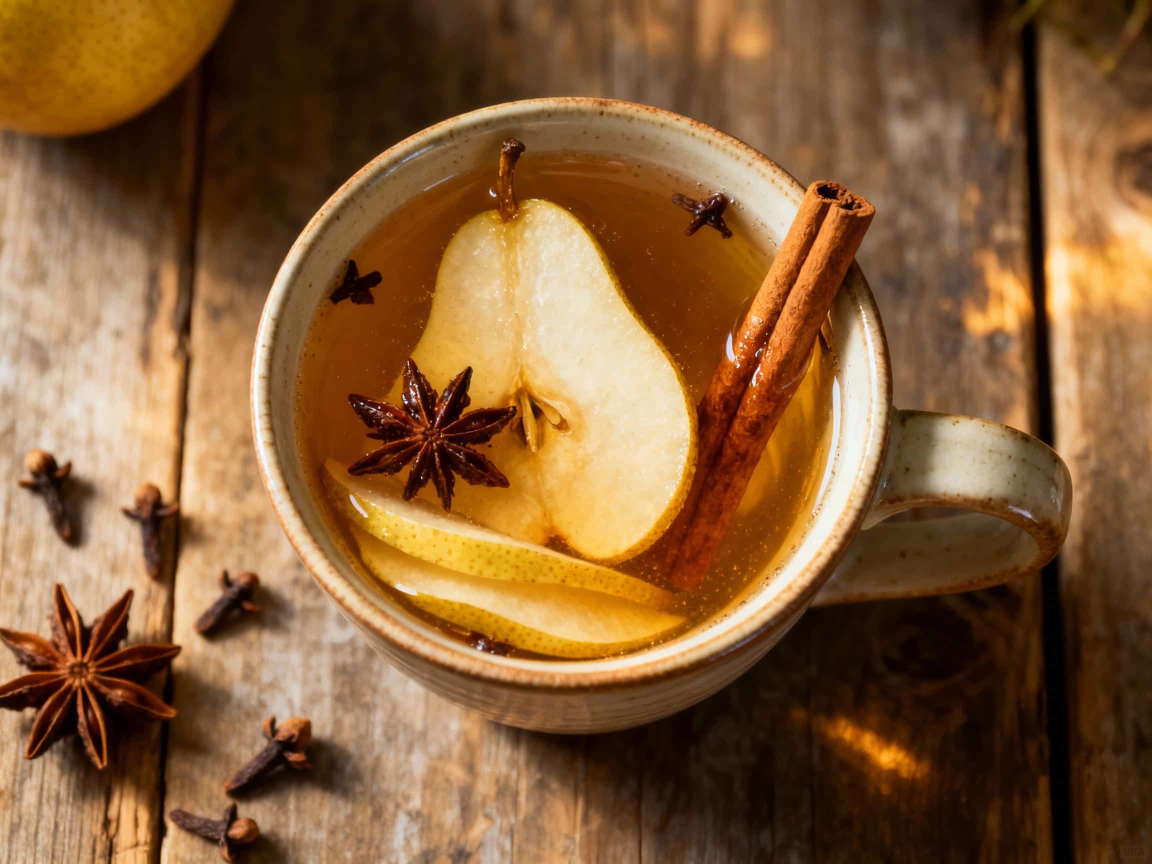 Spiced Pear Cider Toddy