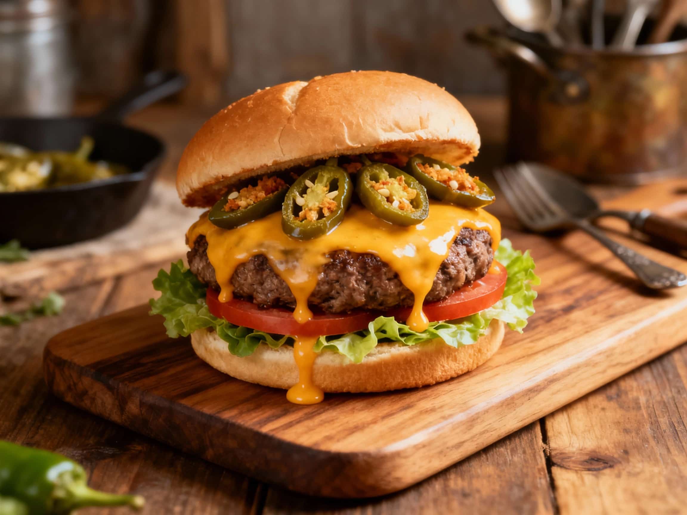 Jalapeno Popper Beef Burger